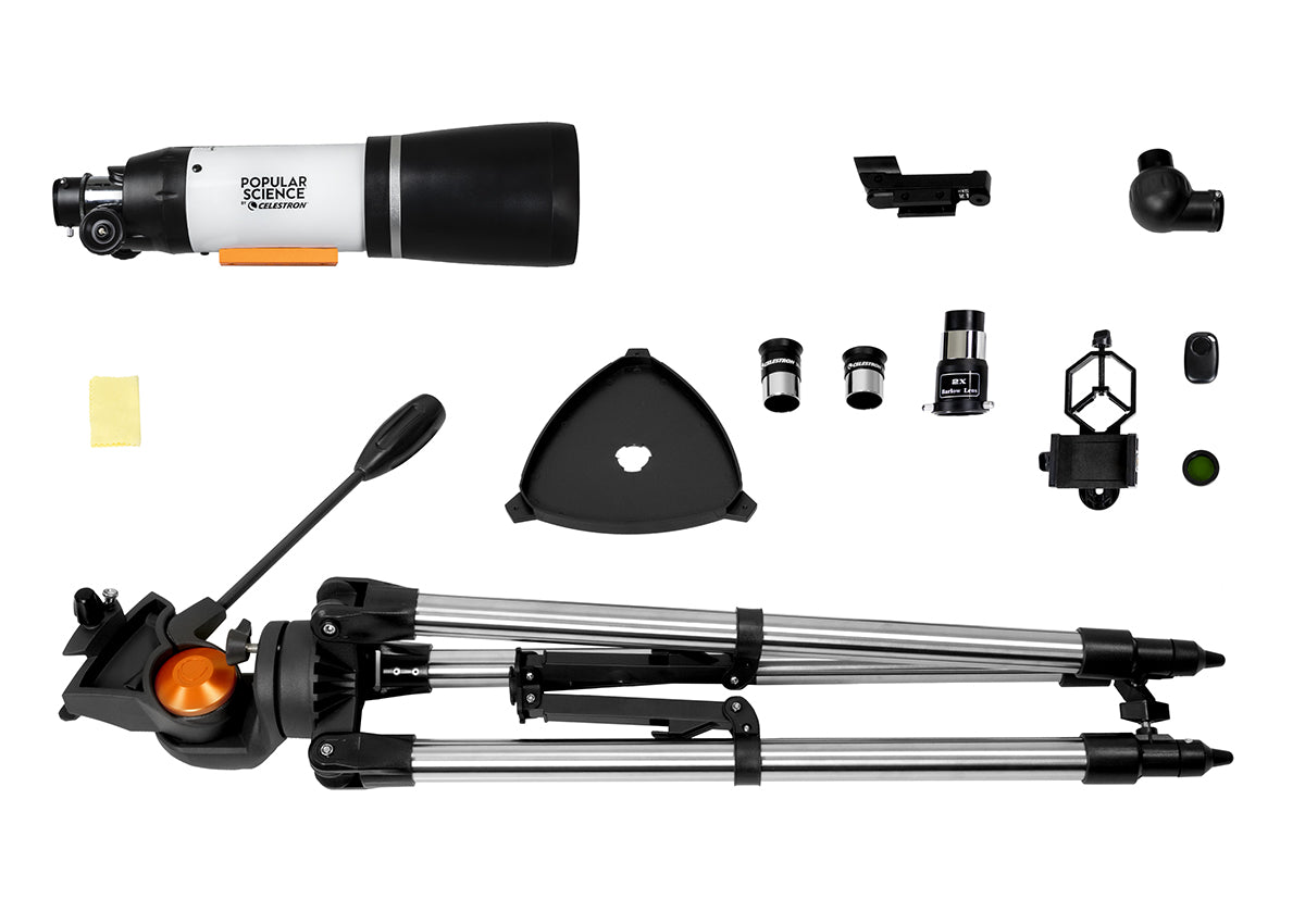 Celestron AstroMaster 80AZS Telescope with Smartphone Adapter & Bluetooth Remote - Best Astronomy Telescope for Stargazing, Moon Observation & Astrophotography (Perfect for Beginners & Hobbyists)