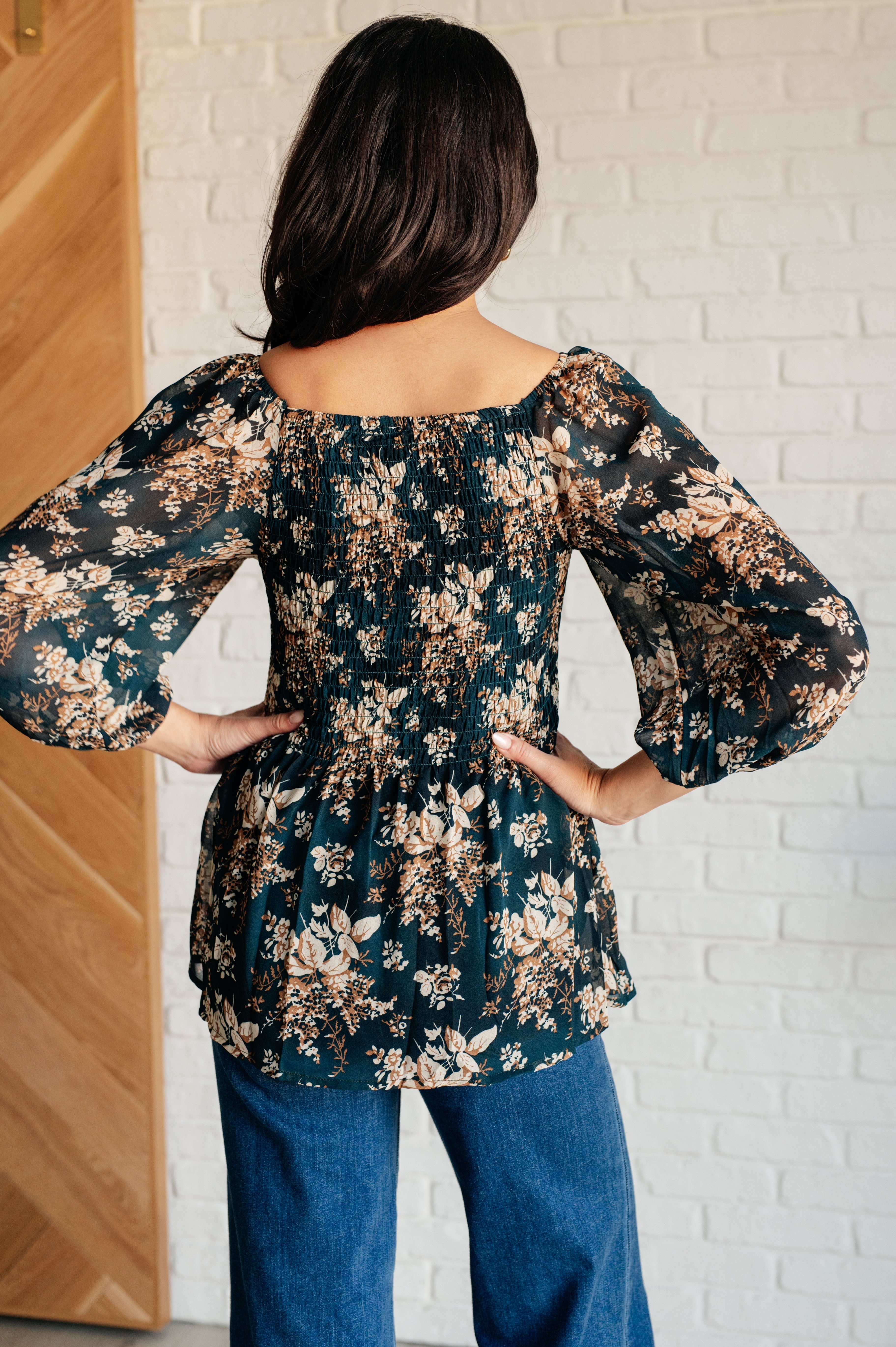 New Beginnings Square Neck Blouse - Women's Elegant Short Sleeve Tops for Work & Casual Wear | Perfect for Office, Date Night & Summer Outfits