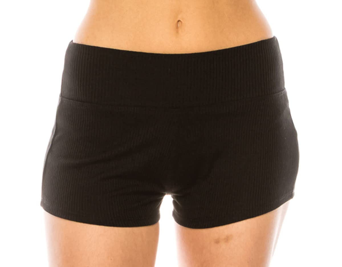 LA12ST Women's Workout Yoga Shorts - Premium Buttery Soft Stretch Athletic Shorts for Running, Dance, Volleyball & Gym - High Waisted Activewear for Yoga, Pilates & Fitness Training