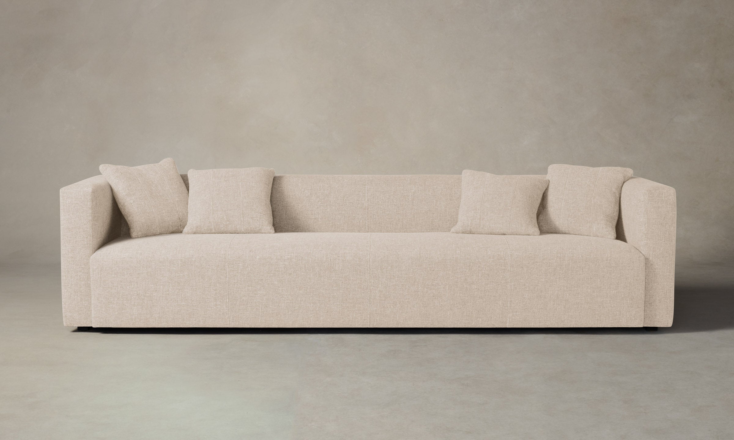 The Breuer Sofa - Premium Heritage Belgian Linen Upholstered Modern Lounge Chair for Living Room, Office & Reading Nook