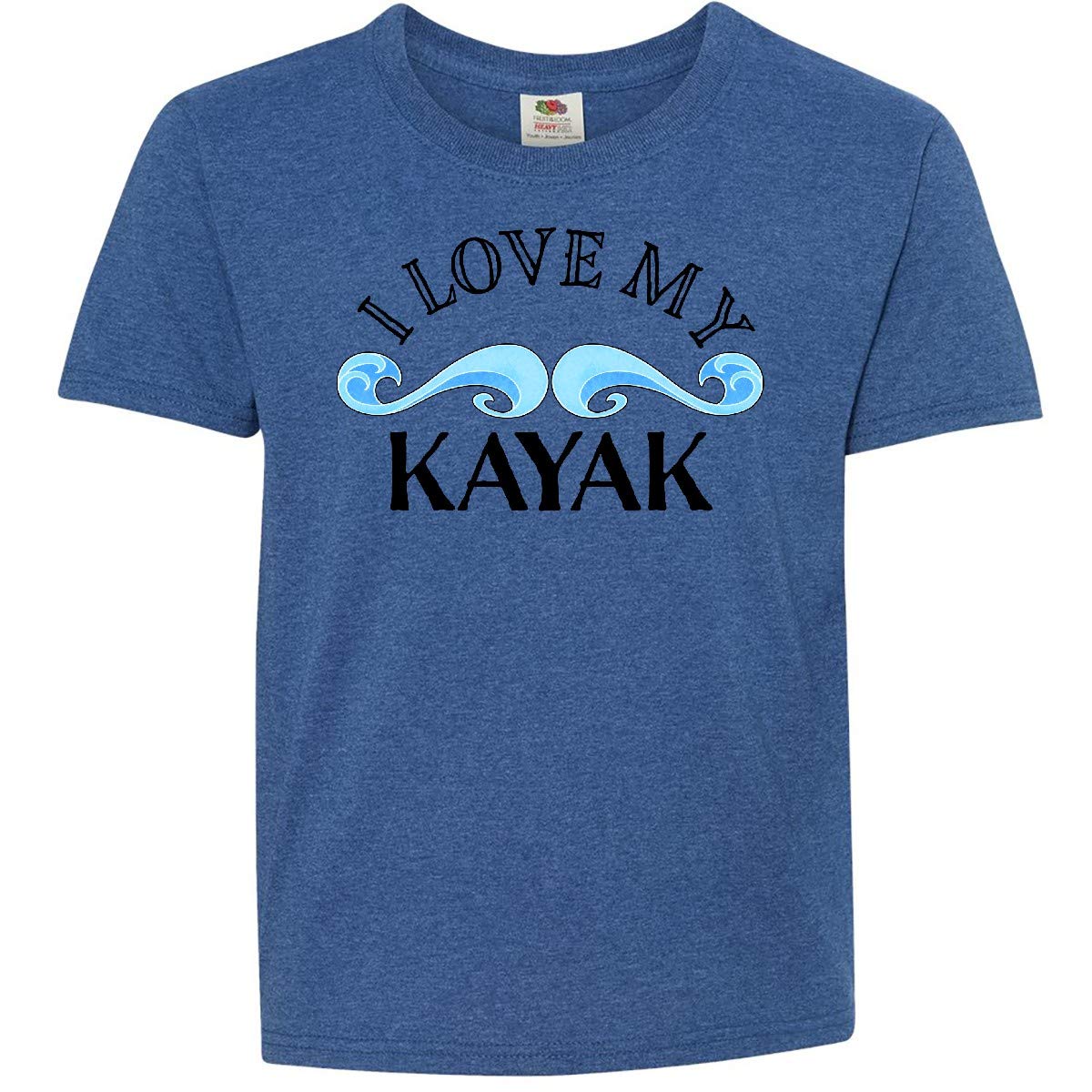 Inktastic I Love My Kayak Youth T-Shirt - Comfortable Kids Kayaking Shirt for Outdoor Adventures & Water Sports Enthusiasts - Perfect for Kayaking, Canoeing, and Summer Camp Activities