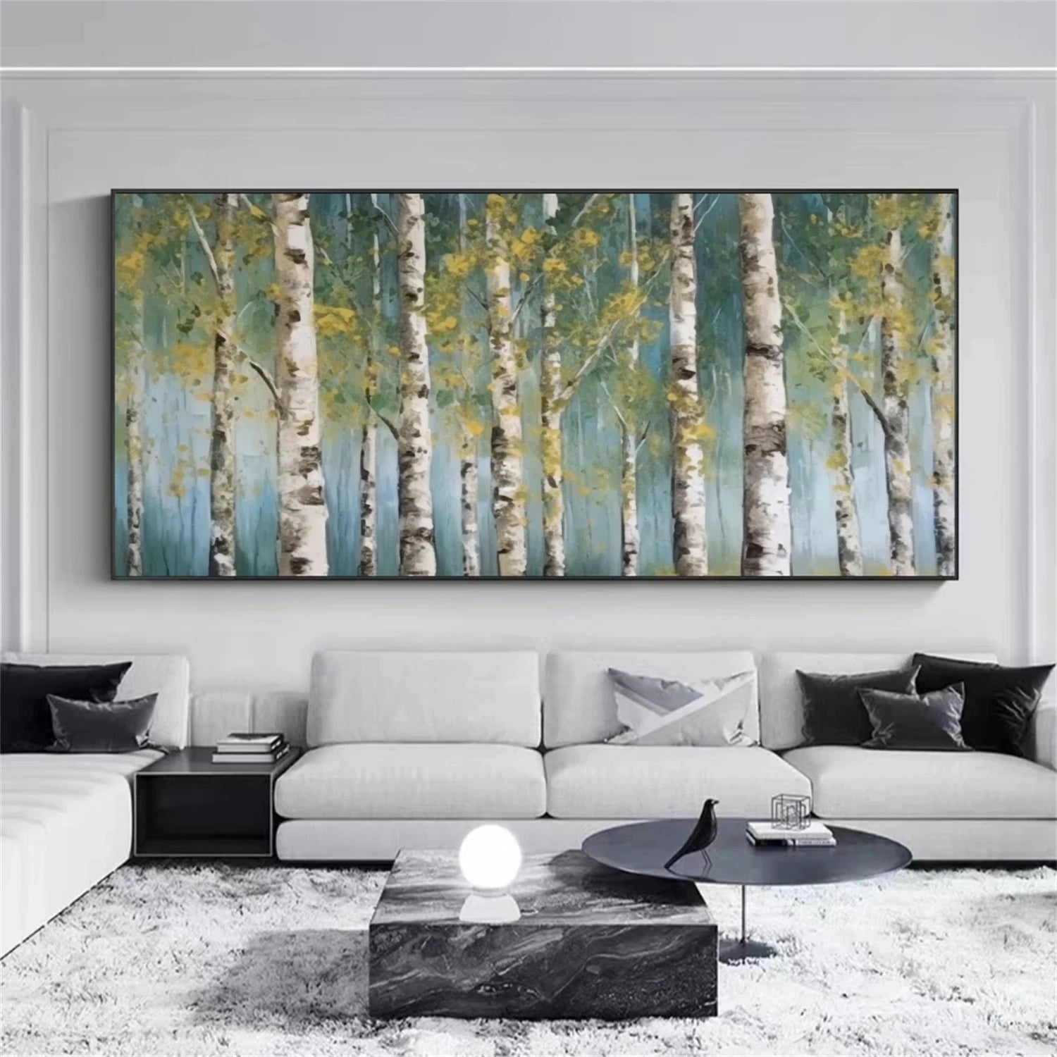 Flower and Tree Painting #FT114 - Handmade Canvas Wall Art for Home & Office Decor | Perfect for Living Room, Bedroom, or Gift
