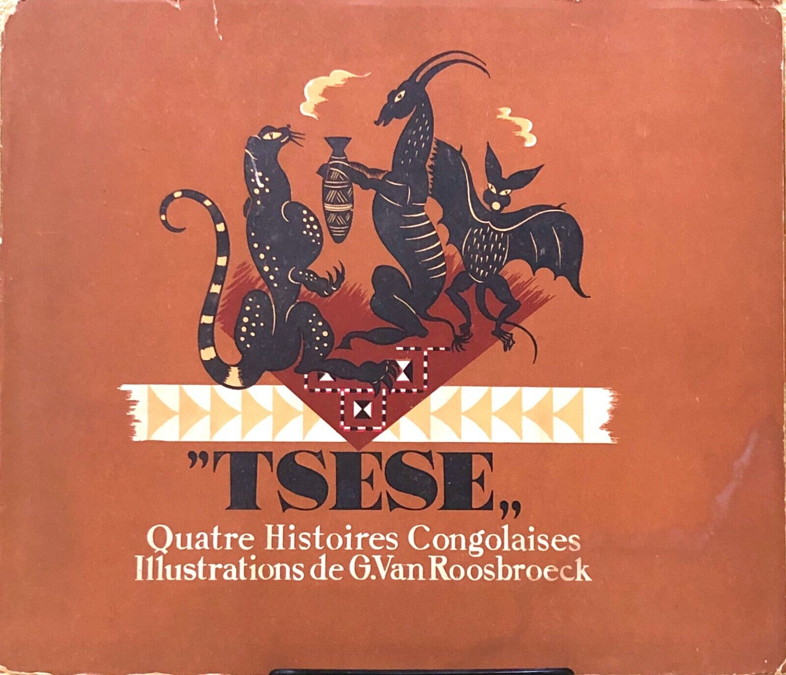 4 Congolese Stories by A. Brussens, Illustrated by Gustave Van Roosbroeck - Vintage African Literature Collection - Perfect for Book Lovers & Cultural Enthusiasts
