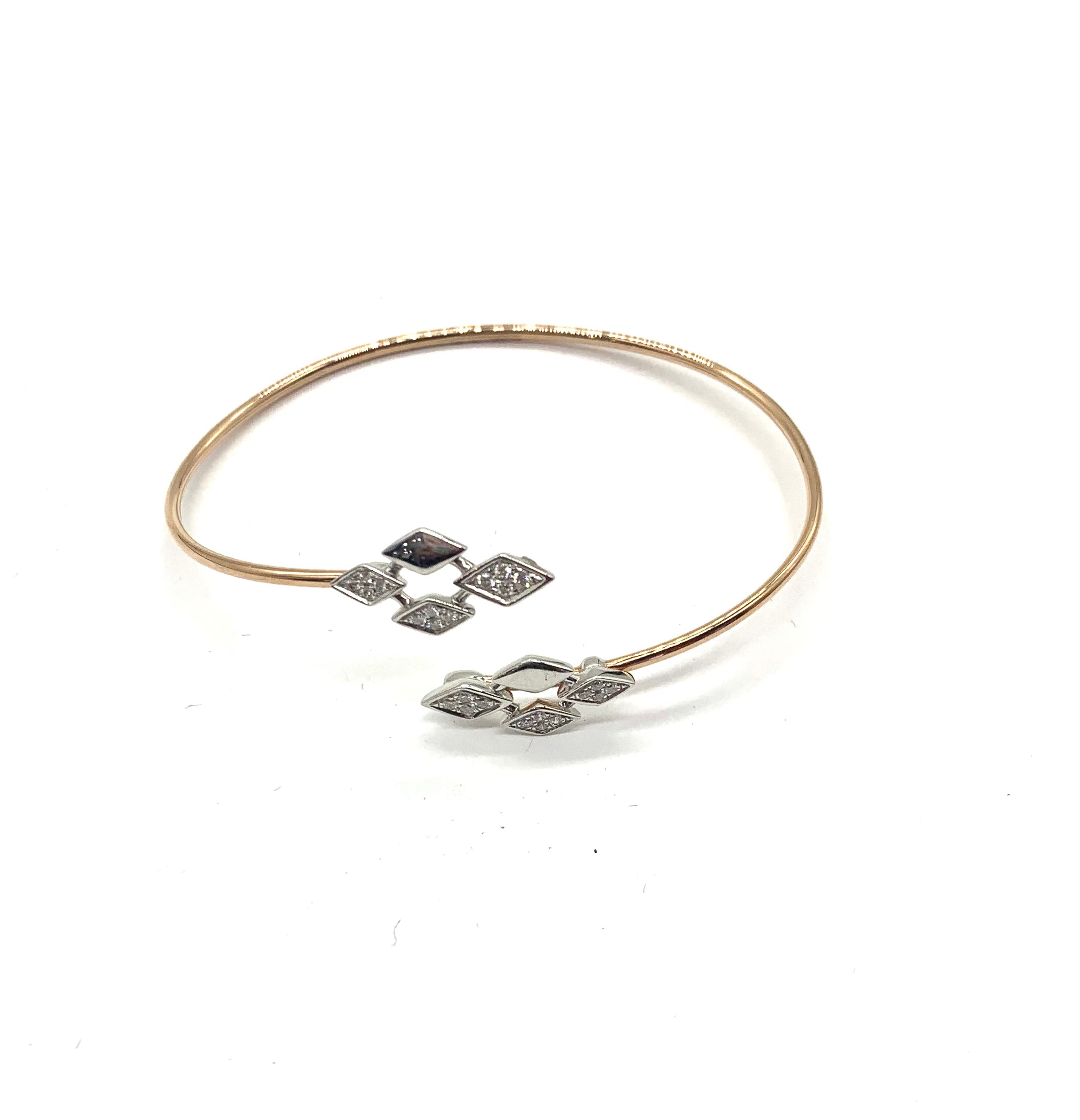 Elegant Diamond & Rose Gold Bracelet for Women - Perfect for Weddings, Anniversaries & Special Occasions