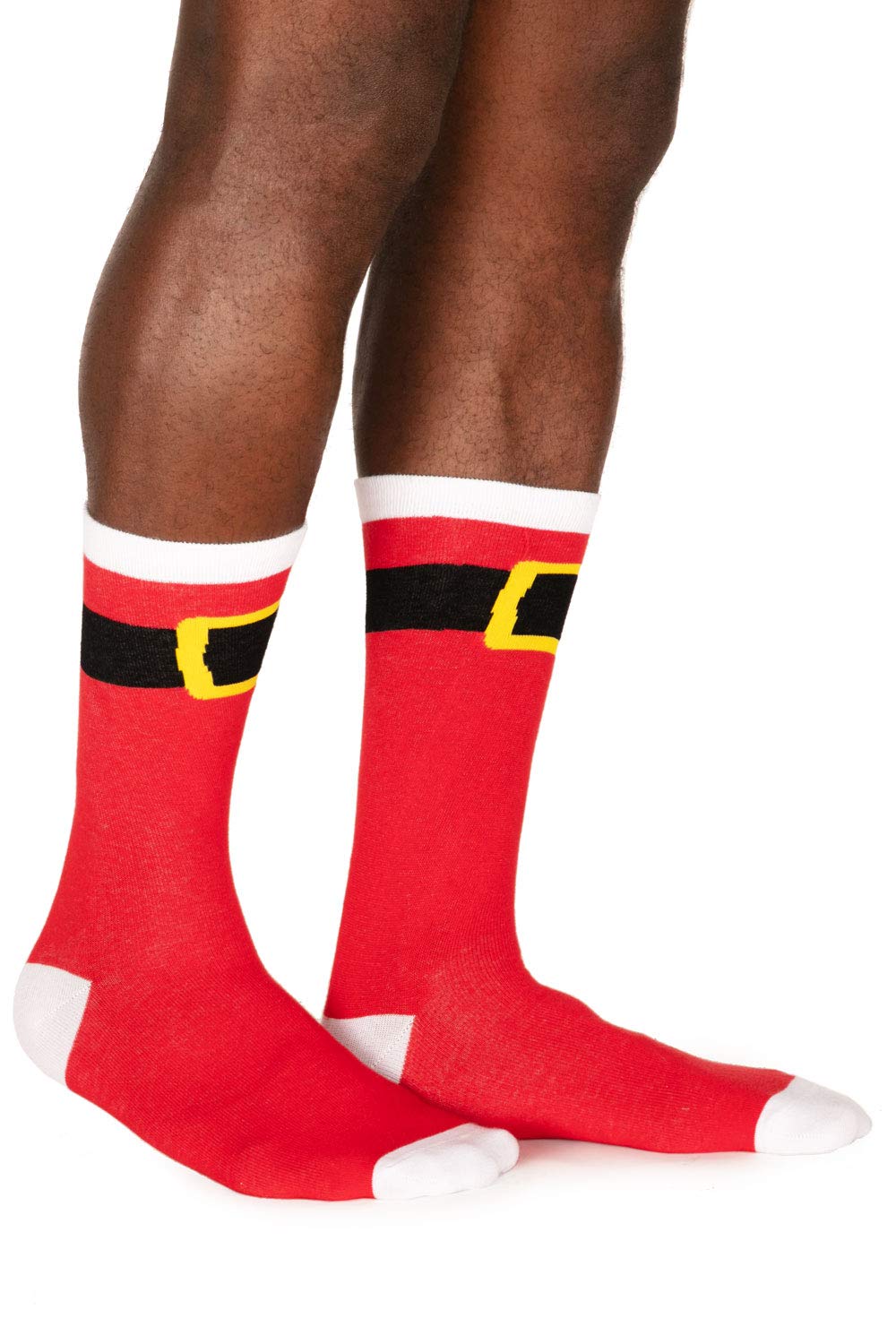 Festive Men's Holiday Socks - Funny Christmas & Valentine's Day Novelty Socks for Gifts, Parties & Casual Wear - Tipsy Elves Collection