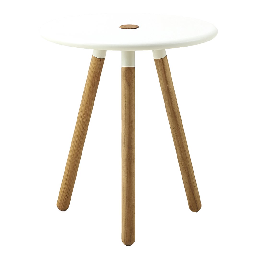 Outdoor Side Table with Storage - Foldable Footstool for Patio, Garden, Poolside & Camping - Perfect for Drinks, Books & Relaxing