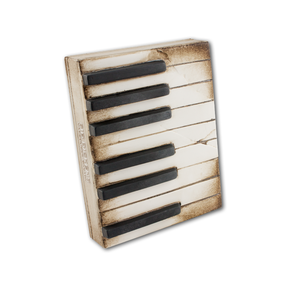 SID DICKENS Piano Keys Wall Art - Handcrafted Wooden Musical Decor for Home & Office - Perfect for Living Room, Bedroom, or Studio Decoration