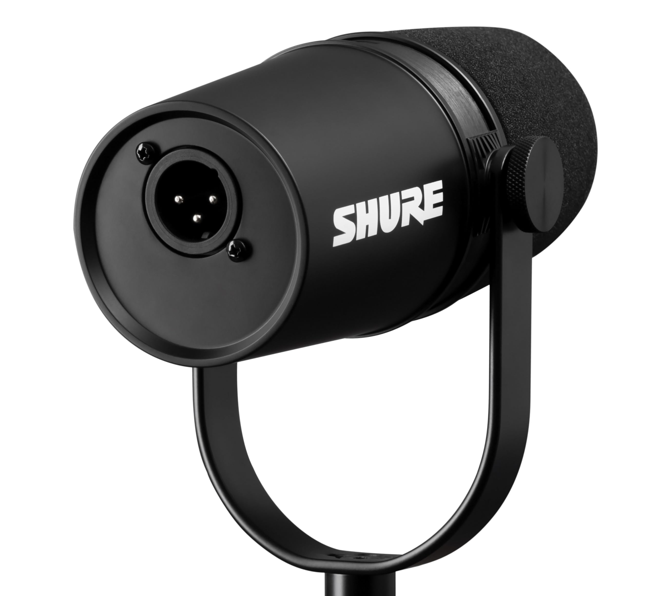 Shure MV7X Professional XLR Dynamic Microphone for Podcasting, Streaming & Vocal Recording - Voice-Isolating Technology, All-Metal Construction, Stand Compatible, Optimized Frequency Response (Black) - Perfect for Home Studios, Podcasters & Content Creators