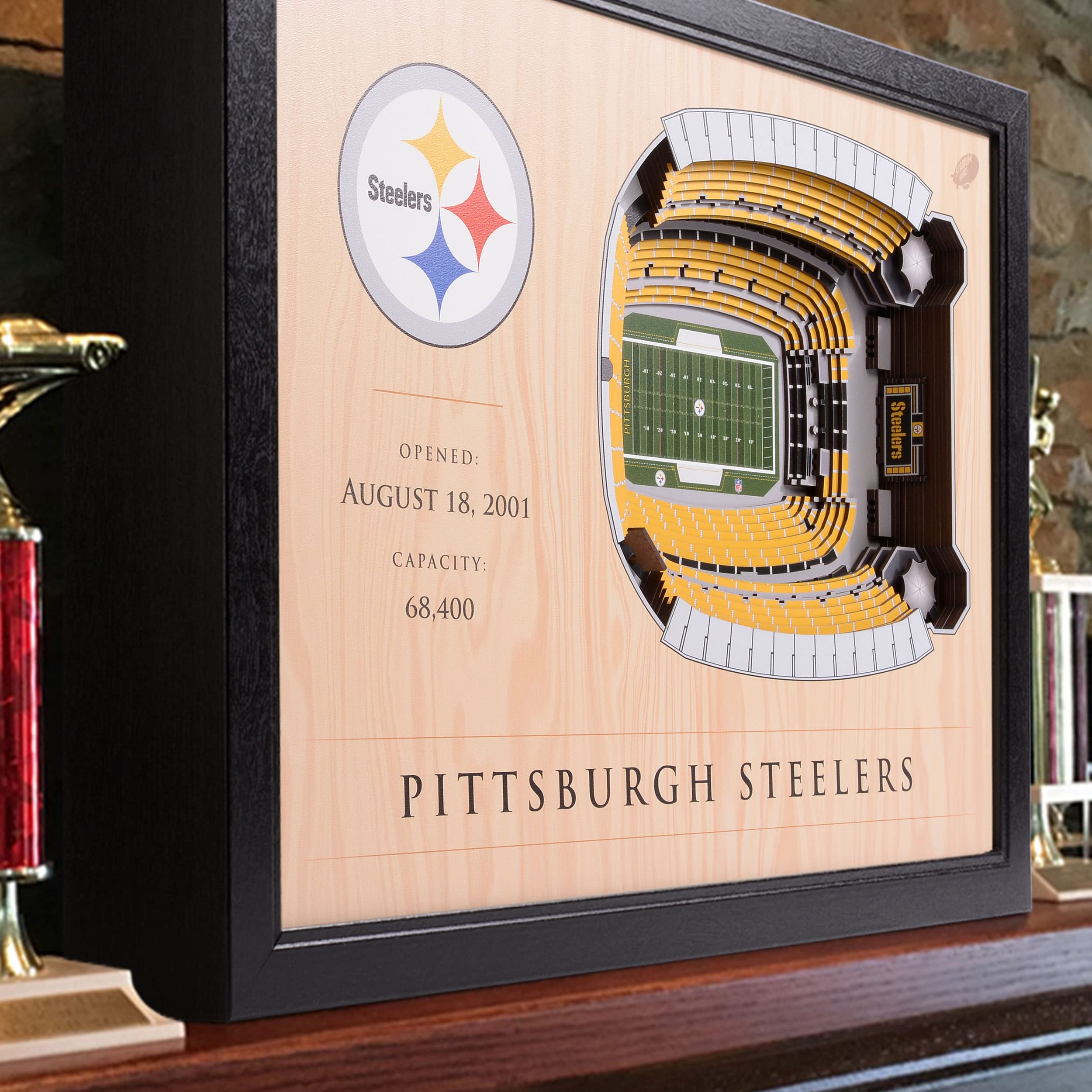 YouTheFan NFL 25-Layer 3D Stadium Wall Art - Premium Football Decor for Man Cave, Game Room & Sports Bar