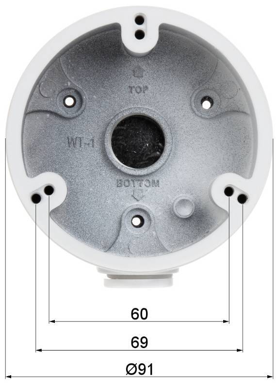 PFA135 Mounting Box for Outdoor Use - Weatherproof Enclosure for Electrical Wiring & Cable Management in Gardens, Patios & Industrial Sites