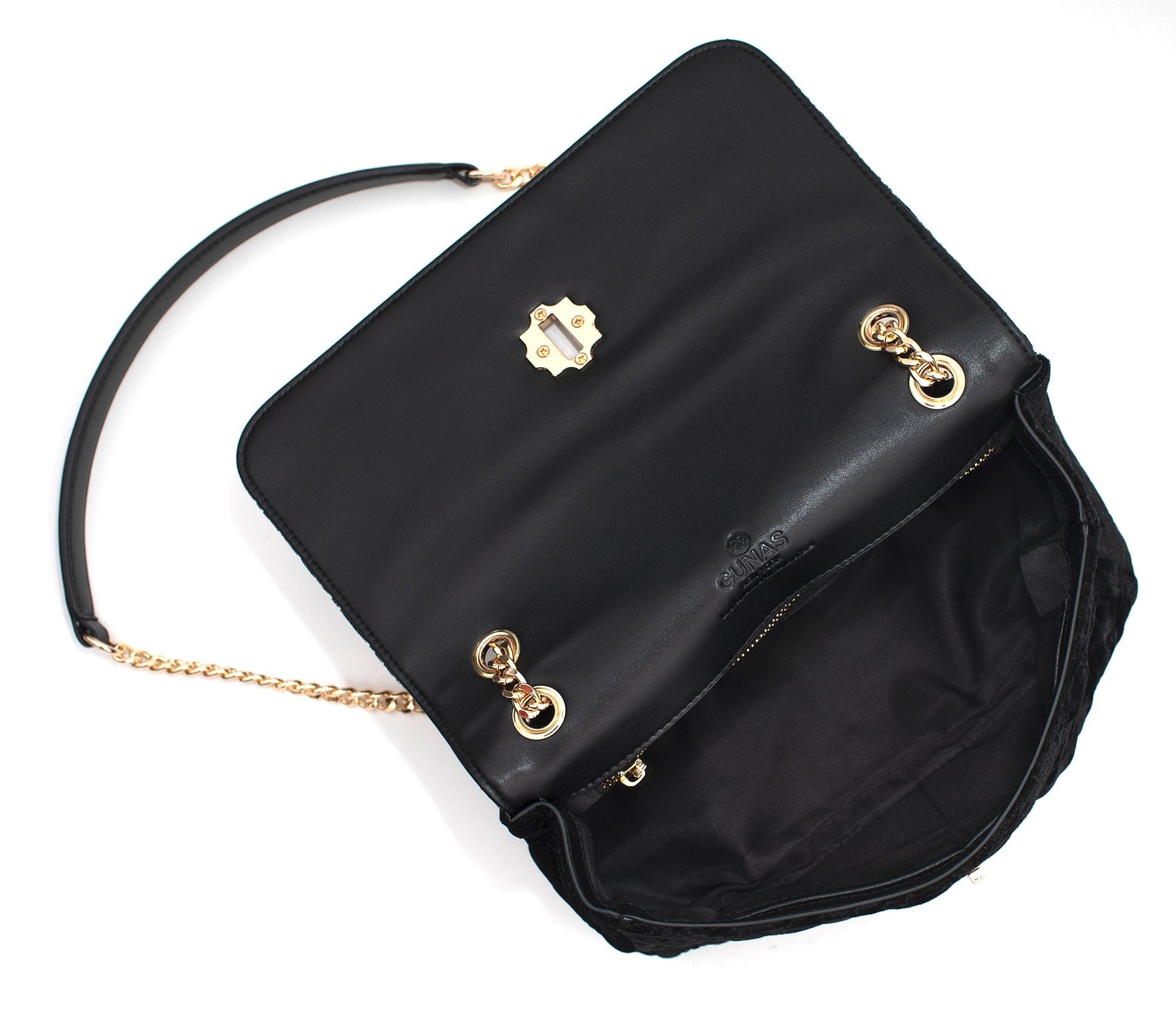 Broadway Vegan Velvet Jacquard Shoulder Bag for Women - Elegant Black Crossbody Purse | Perfect for Work, Travel & Evening Events