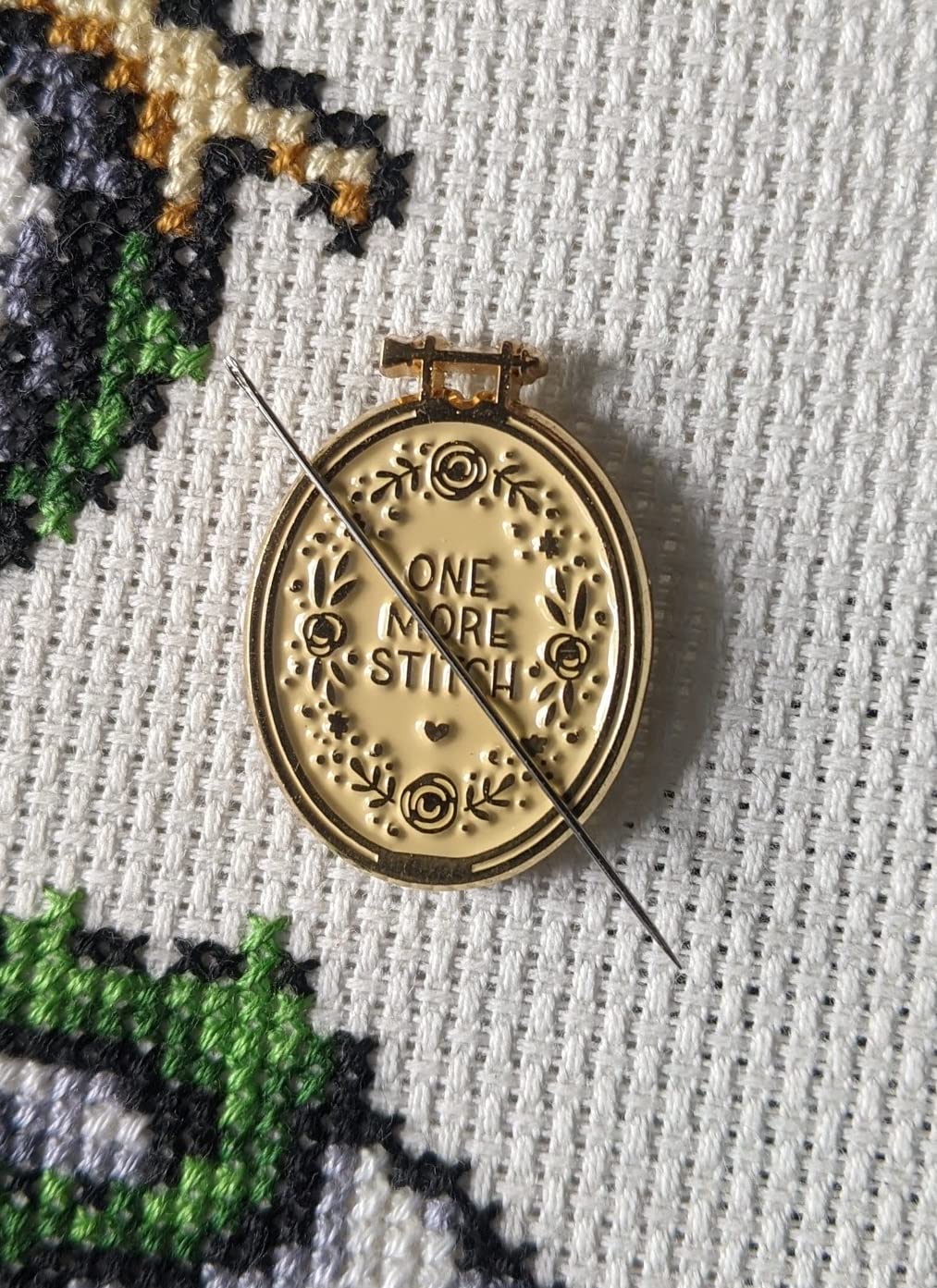 One More Stitch Magnetic Needle Minder for Embroidery - Secure Your Needles While Crafting, Sewing & Quilting