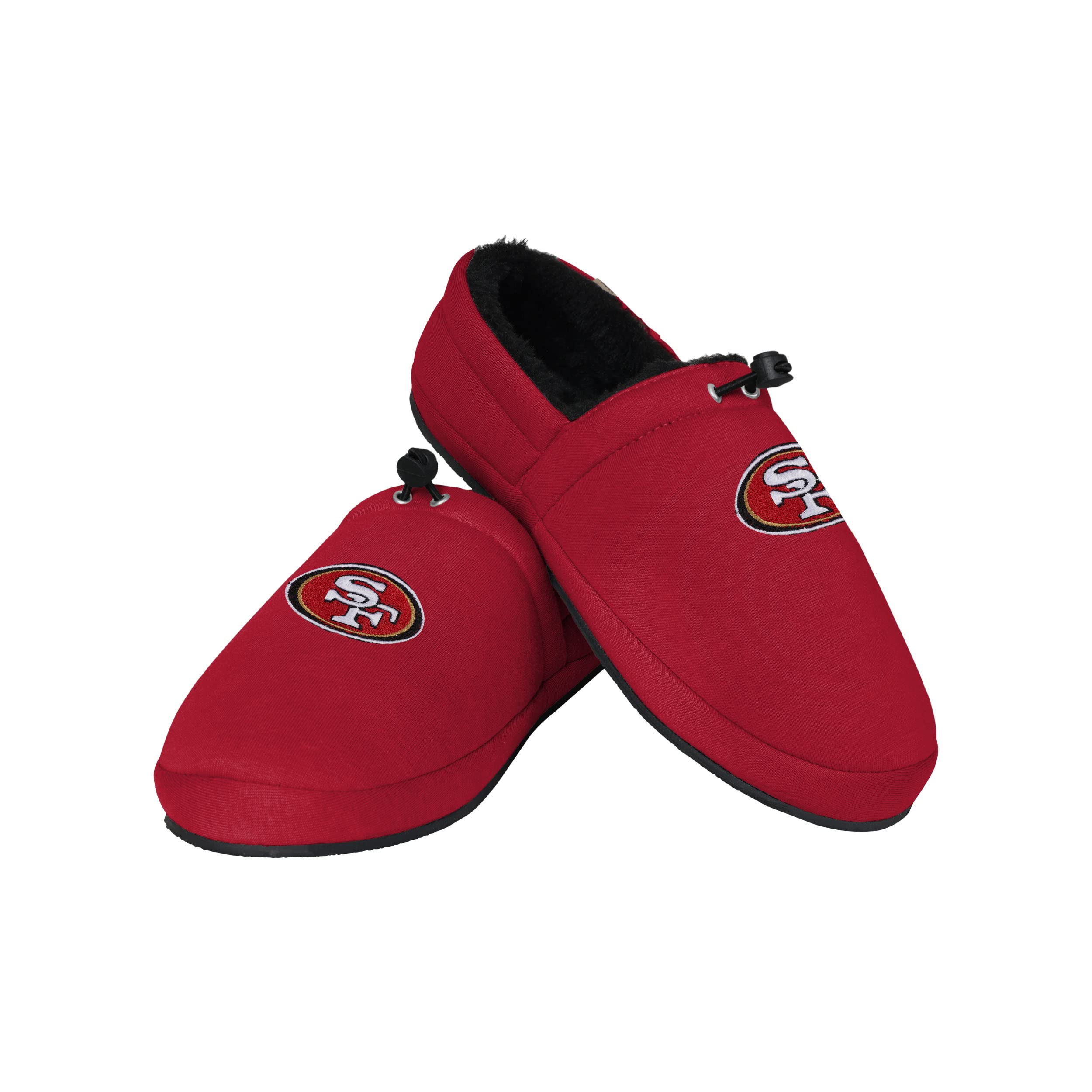 FOCO Men's NFL Team Big Logo Athletic Moccasin Slippers - Comfortable House Shoes for Indoor & Outdoor Wear - Perfect for Football Fans, Lounging, and Gameday Comfort