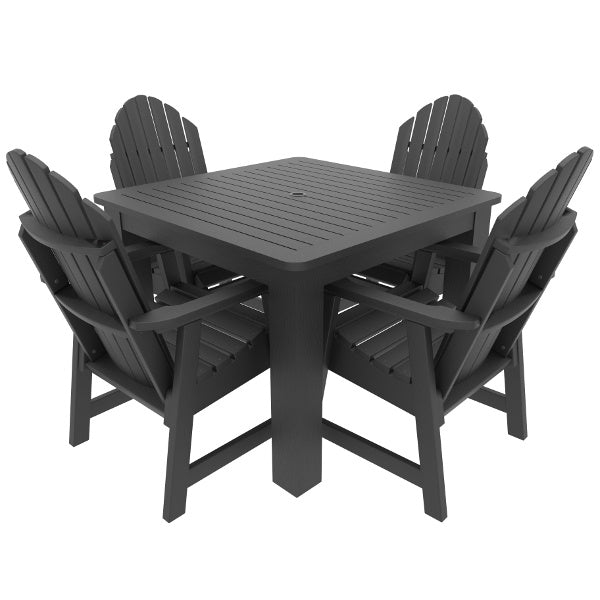 Muskoka 5-Piece Square Bistro Dining Set - Outdoor Patio Furniture for Garden, Deck, and Backyard Dining