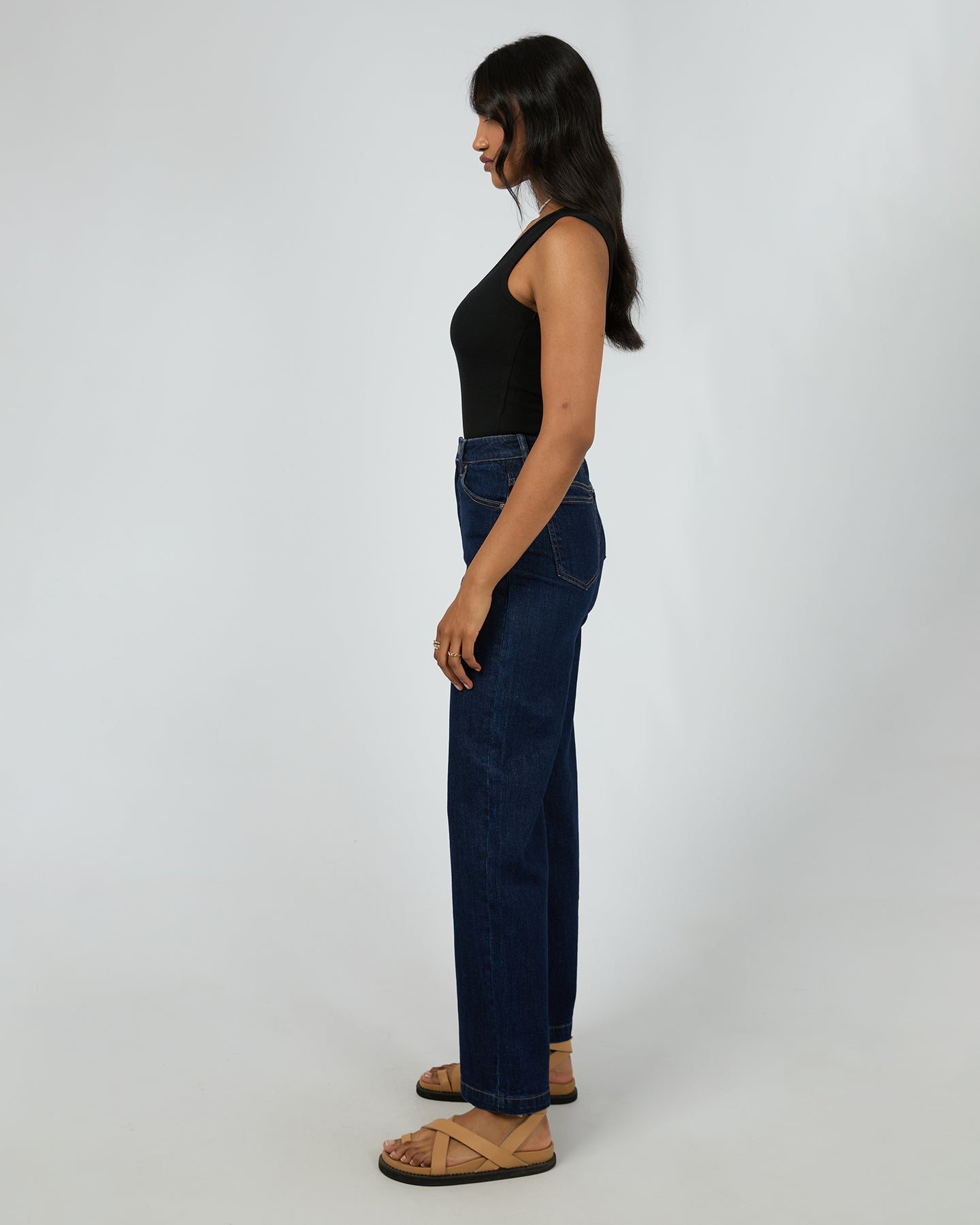 All About Eve Icon Tank Top - Women's Black Stretch Cotton Casual Shirt for Everyday Wear & Layering