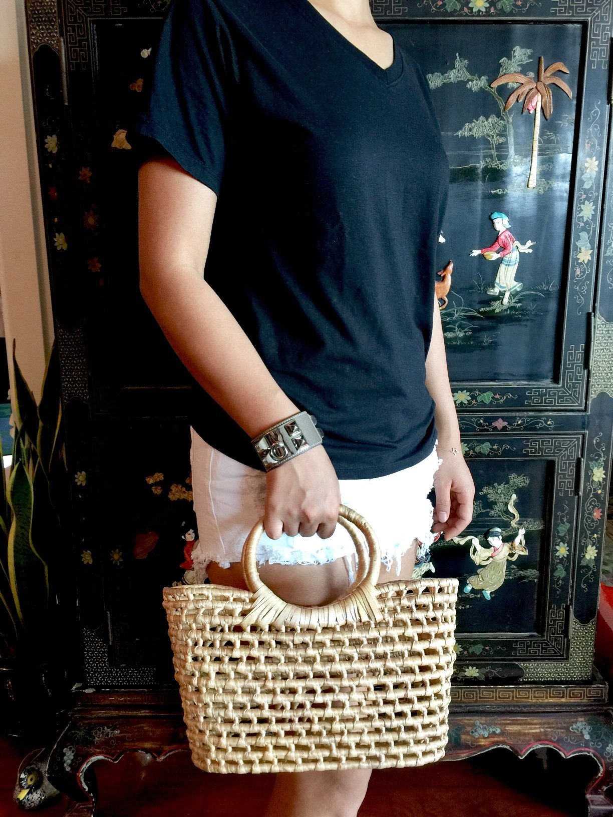 Mini Straw Bag - Small Woven Straw Tote for Beach, Market & Picnic | Eco-Friendly Handmade Basket Purse for Women | Perfect for Summer Outings, Shopping & Travel Accessories