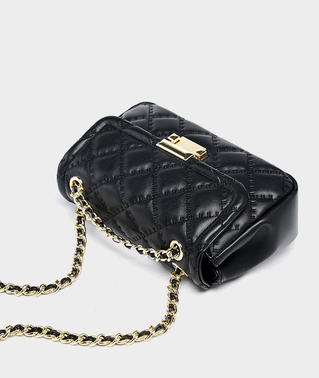Stylish Quilted Leather Crossbody Chain Bag for Women - Perfect for Parties, Date Nights & Everyday Use