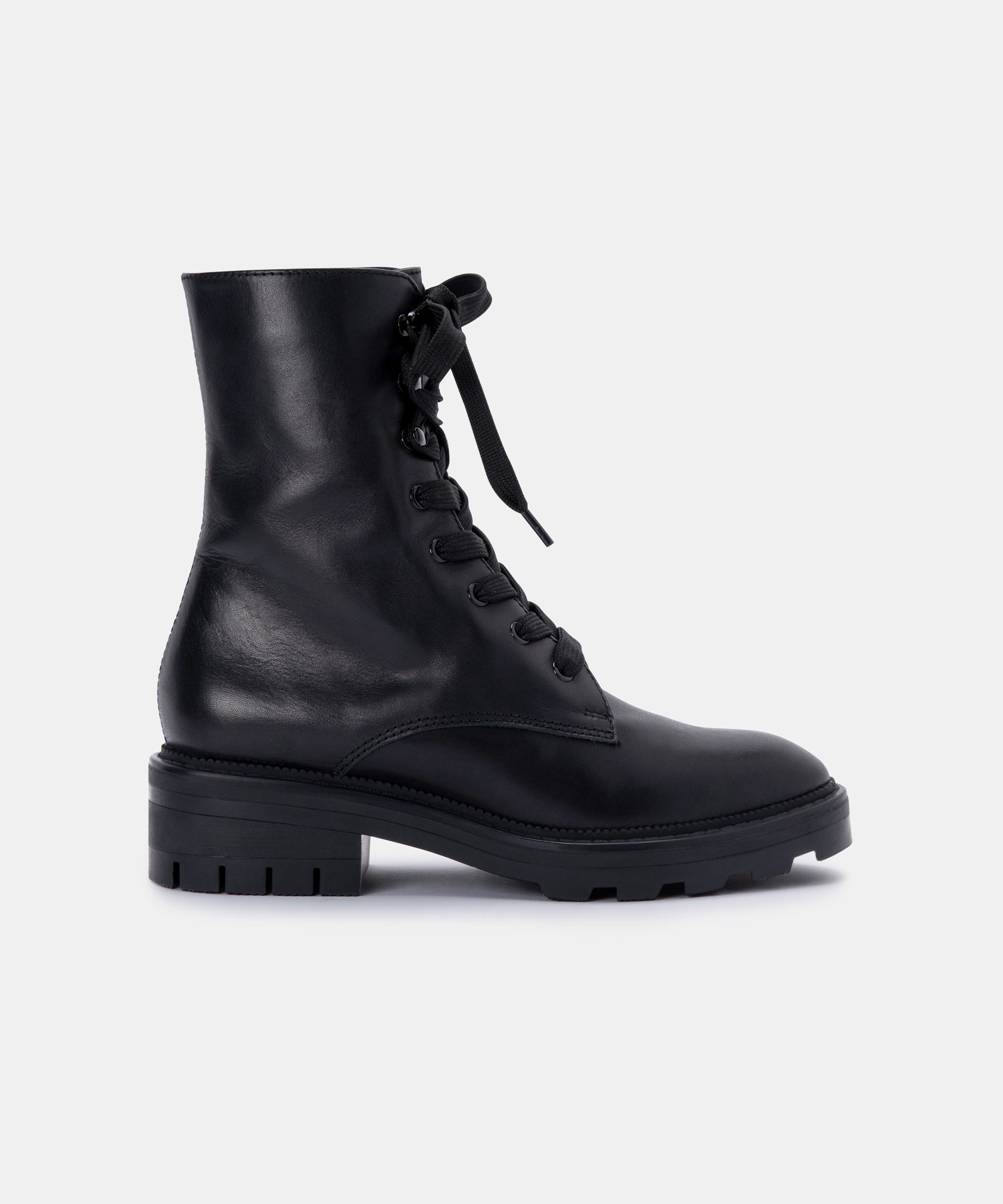 LOTTIE Women's Black Leather Boots - Stylish & Comfortable Ankle Booties for Casual Wear, Work & Night Out