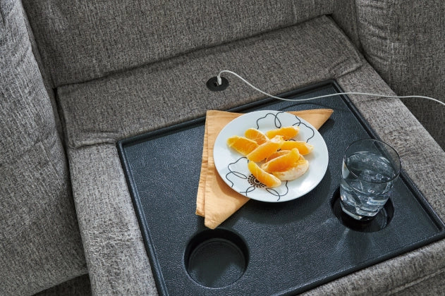 Bindura Convertible Sofa with Drop Down Table - Perfect for Small Spaces, Studio Apartments & Cozy Living Rooms