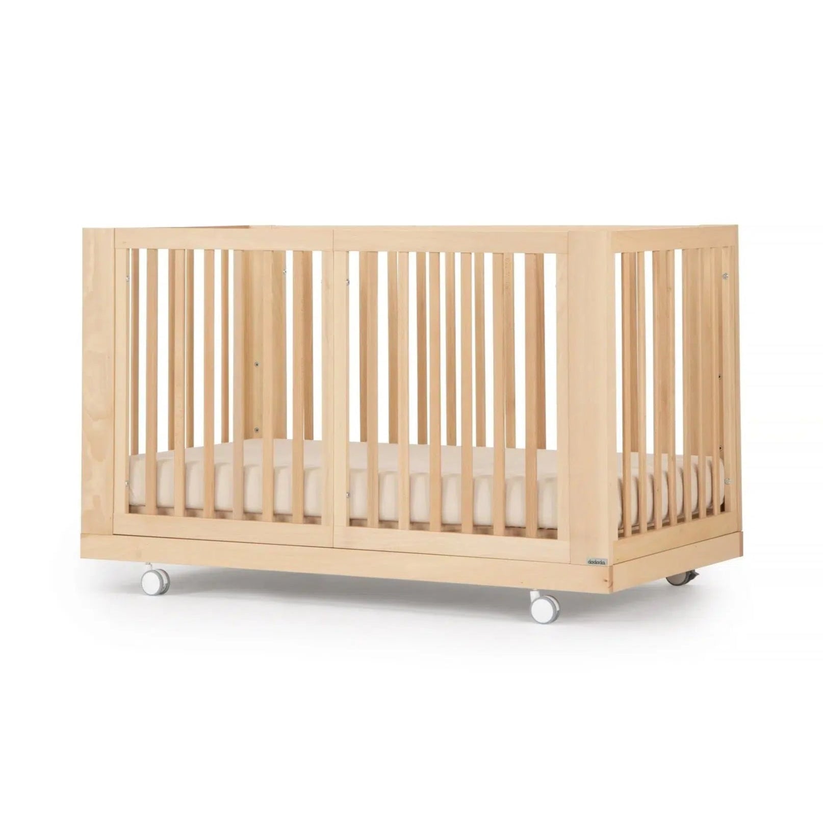 DaDaDa Spirit 8-in-1 Convertible Baby Crib - Toddler Bed with Mattress | Nursery Furniture for Boys & Girls | Safe Sleep Solution for Newborn to Teen Years