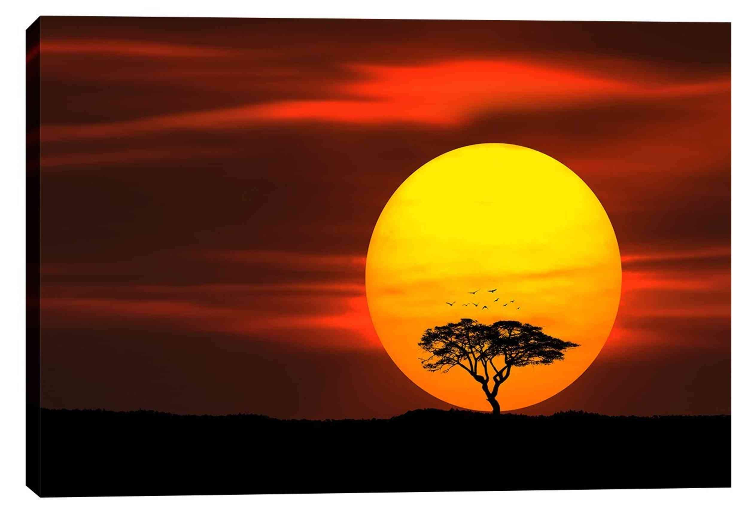 Circle of Life Canvas Wall Art - 26x40 Inch Inspirational Home Decor for Living Room, Bedroom & Office | Nature-Themed Painting for Modern Interior Design
