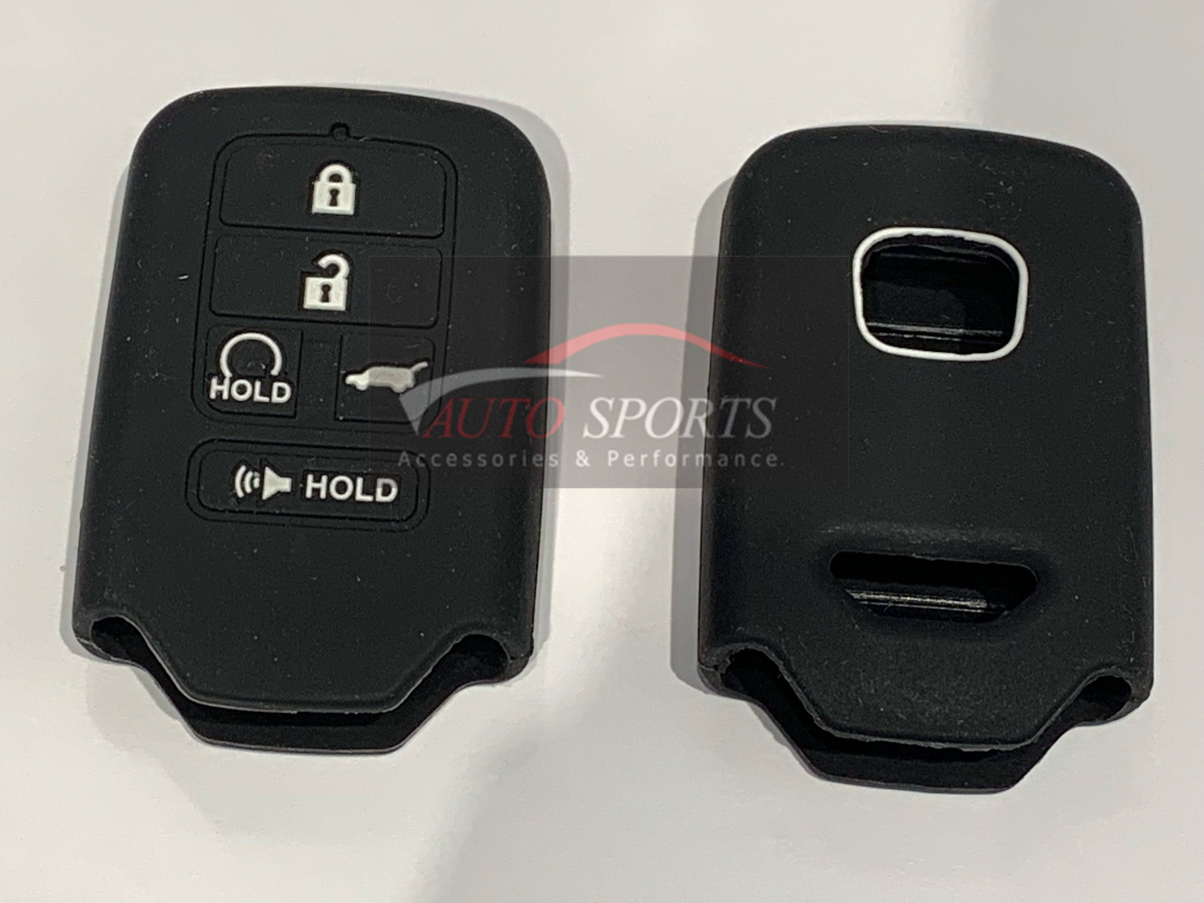 Honda Key Fob Cover 5-Button Silicone Rubber Remote Key Case Protector for Honda Civic Accord HRV - Durable Protection Against Drops & Scratches for Daily Use