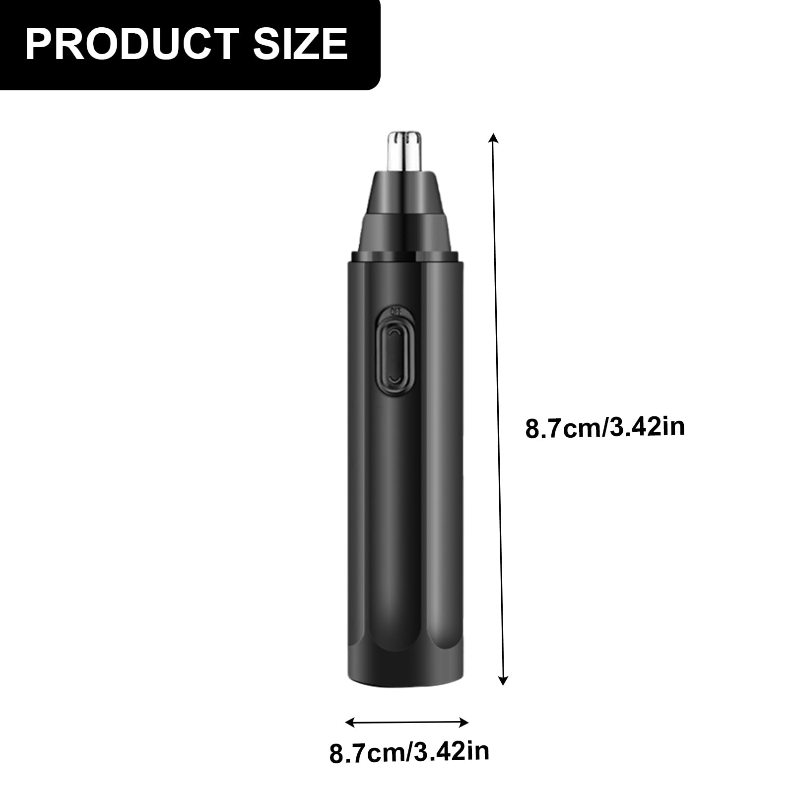 Electric Nose Hair Trimmer - Gentle & Painless Nose Hair Removal Tool with ABS Body - Perfect for Travel, Grooming & Personal Care