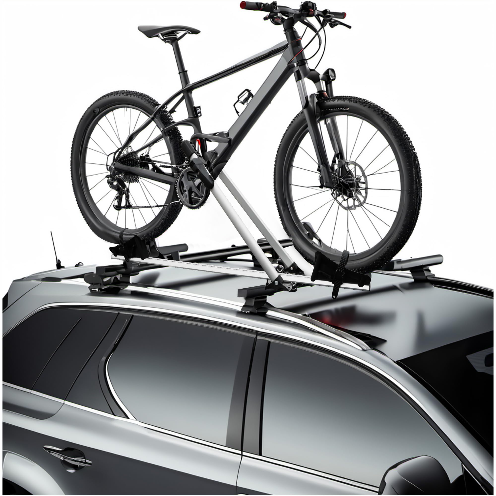 Best Rooftop Bike Rack for Cars & SUVs - Heavy Duty 40 lbs Capacity, Secure Locking System, Easy 1-Bike Transport - Perfect for Road Trips & Outdoor Adventures