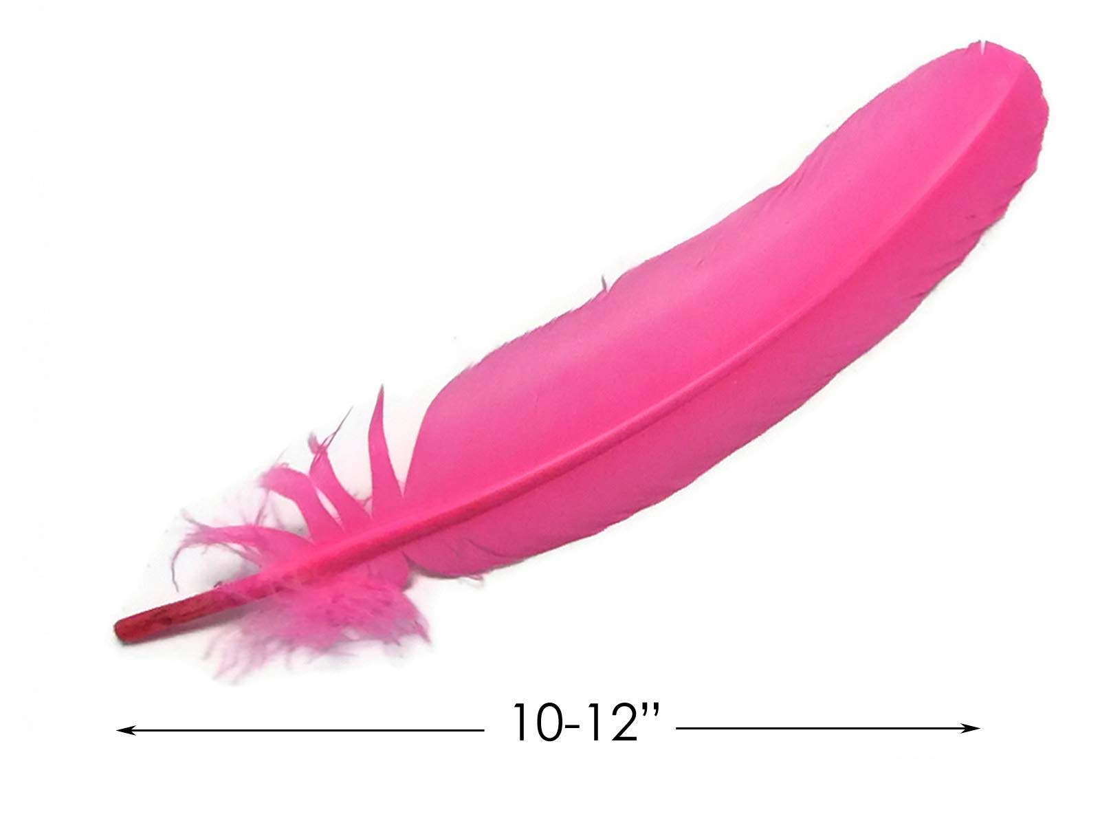 1 Lb. Pink Turkey Tom Rounds Secondary Wing Quill Feathers - Bulk Wholesale Craft Supplies for Halloween Decorations, Costume Accessories & DIY Projects | Moonlight Feather