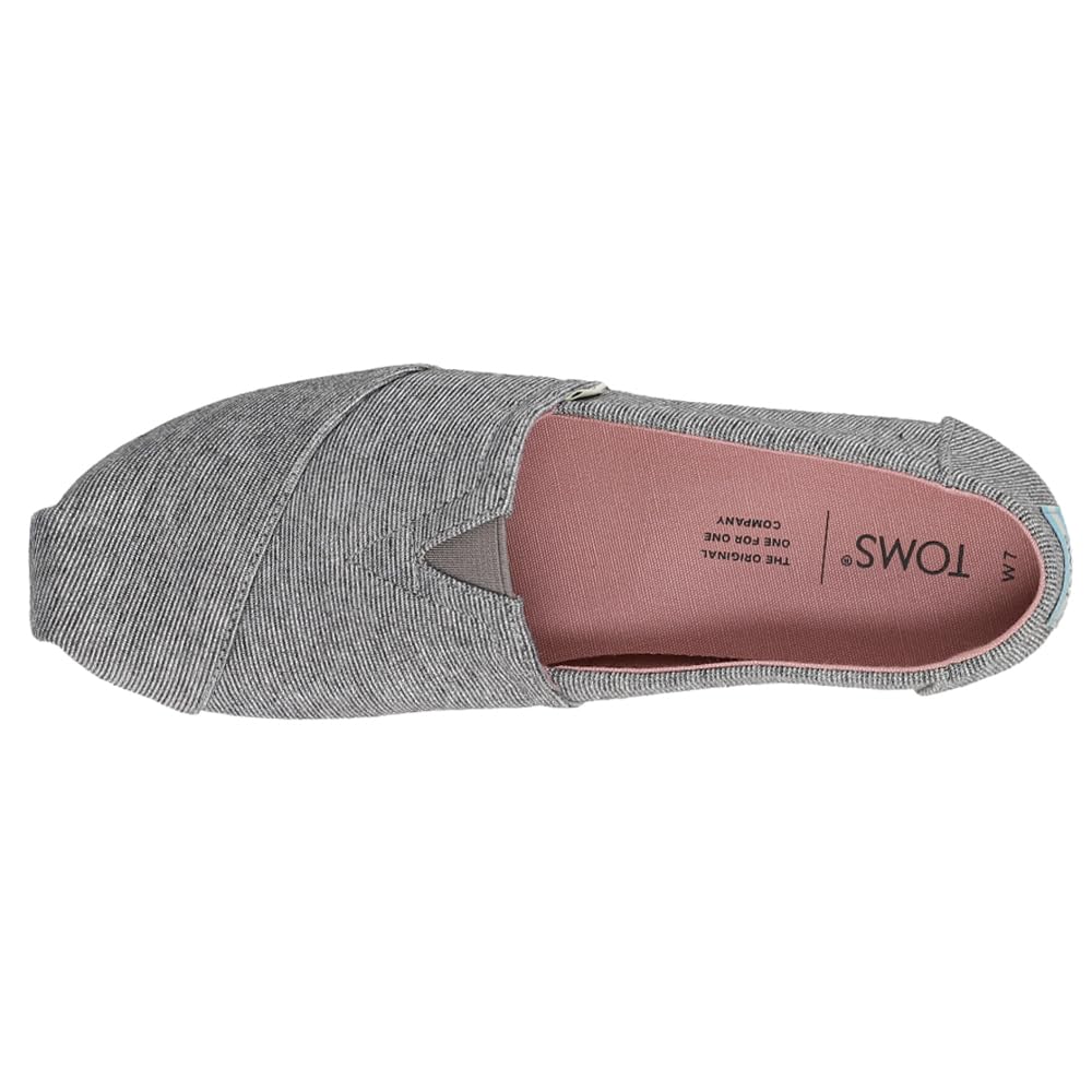 TOMS Women's Alpargata Slip-On Flats - Comfortable Casual Shoes for Women - Black | Perfect for Work, Travel & Everyday Wear