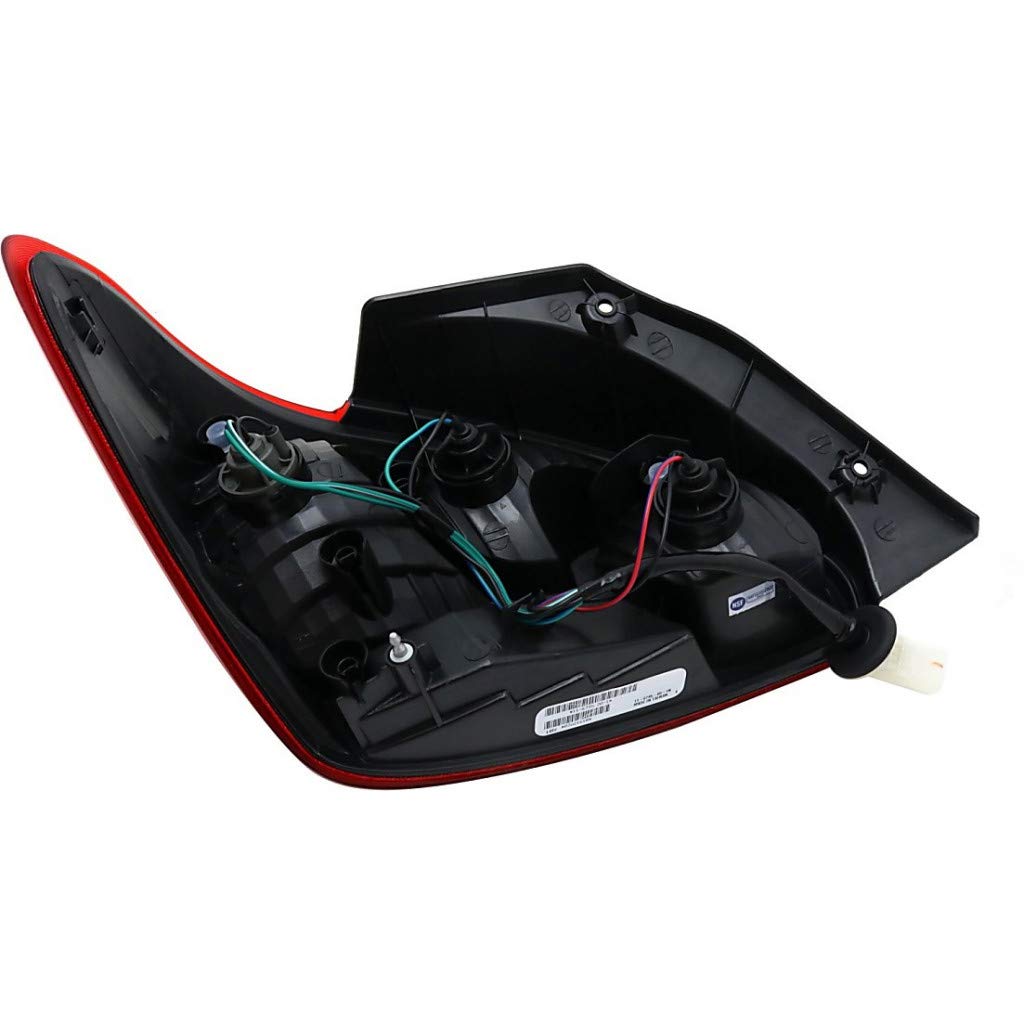 2014-2015 Mitsubishi Mirage Tail Light Assembly - DOT Certified LED Brake Lights w/Bulbs (Driver & Passenger Side) | Direct Replacement for MI2800136 | Perfect for Night Driving & Enhanced Safety