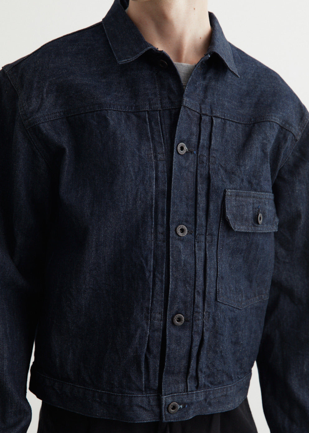 14oz Denim First Jacket for Men & Women - Classic Denim Jacket with Button Front & Chest Pockets - Perfect for Casual Outfits, Layering, and Outdoor Adventures