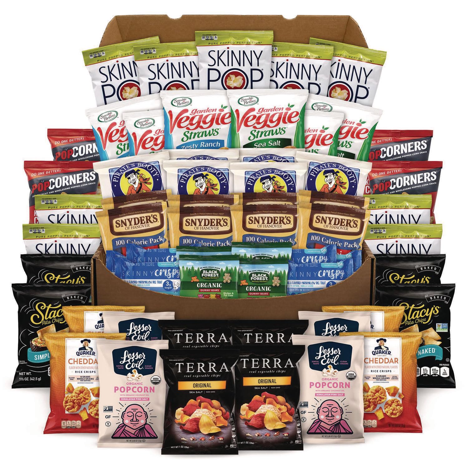 Premium Assorted Break Box Snack Mix - 61 Count Bulk Pack (700-S0025) | Perfect for Office Break Rooms, School Cafeterias & Party Snack Stations