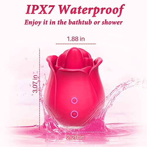 Premium Rose Clitoral Vibrator for Women - Rechargeable G-Spot & Clitoris Stimulator, Waterproof Adult Sex Toy for Couples & Solo Play - Perfect for Sensual Massage, Foreplay & Intimate Moments