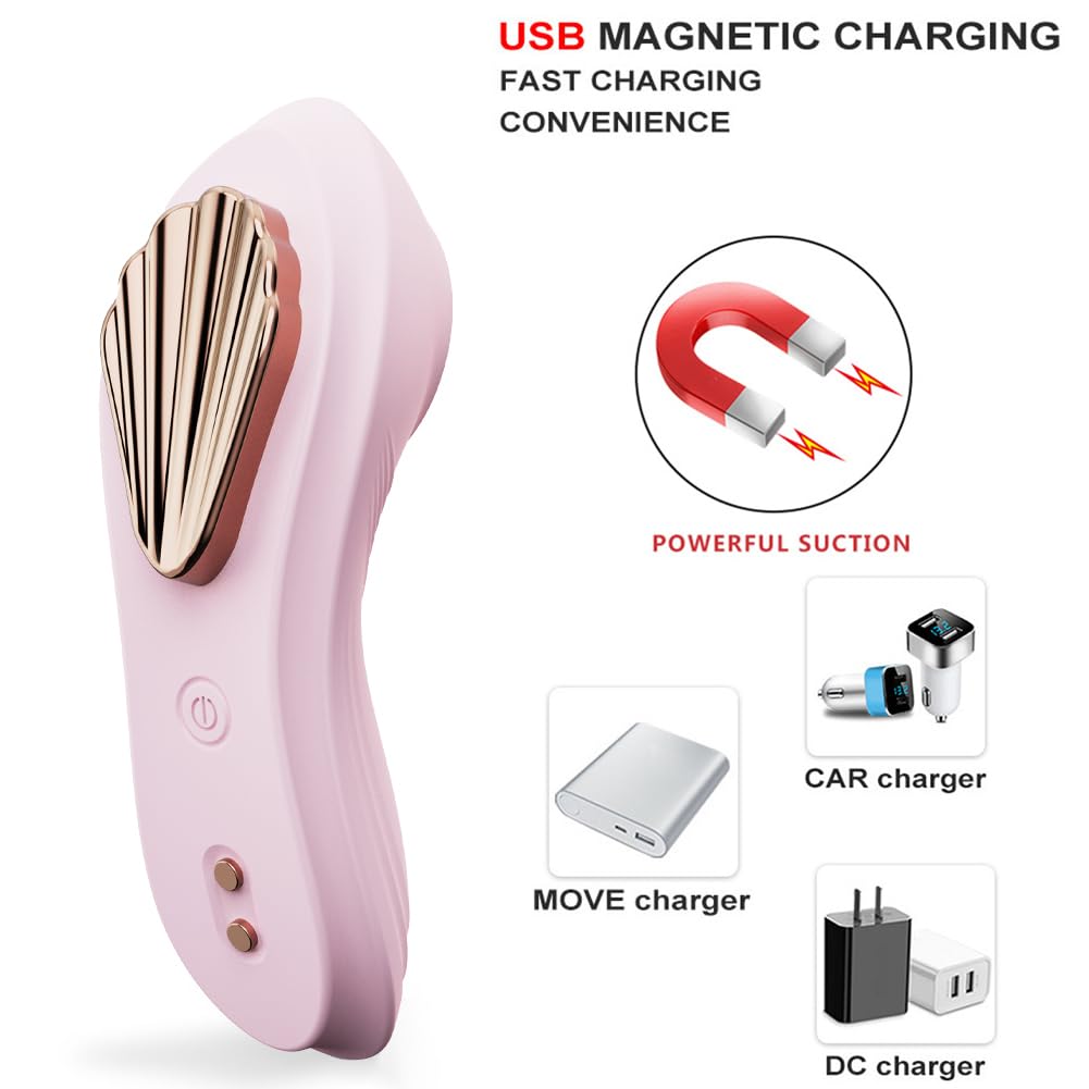 Wireless APP Controlled Double Motor Mini Panty Vibrator for Women - Clit Stimulator & G-Spot Massager, Rechargeable Magnetic Vibrating Sex Toy for Couples Play & Solo Pleasure