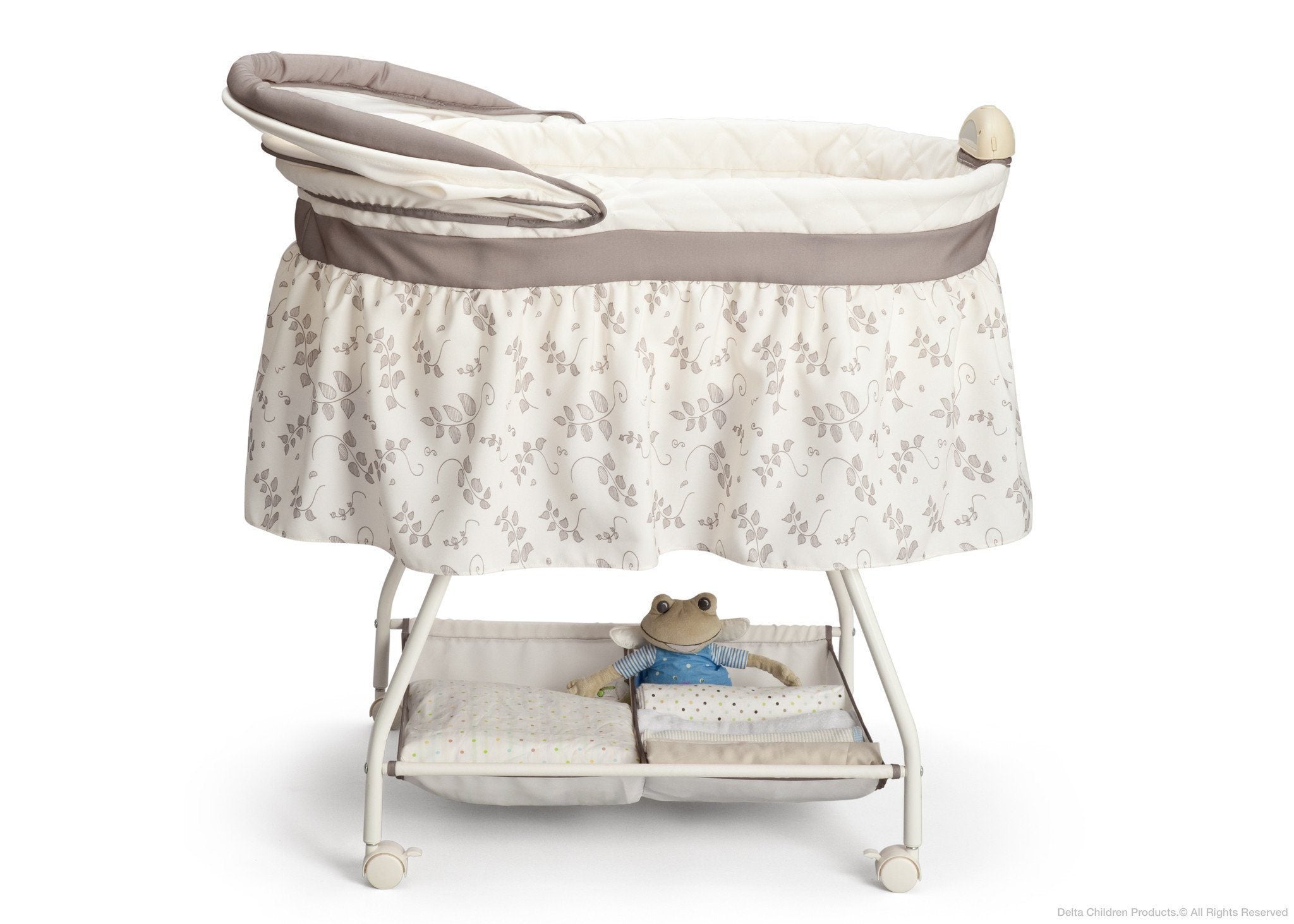 Premium Sweet Beginnings Baby Bassinet - Portable Crib for Newborns & Infants - Lightweight Nursery Bed for Home, Travel & Nursery Decor - Perfect for Bedside Sleeping & Room Sharing