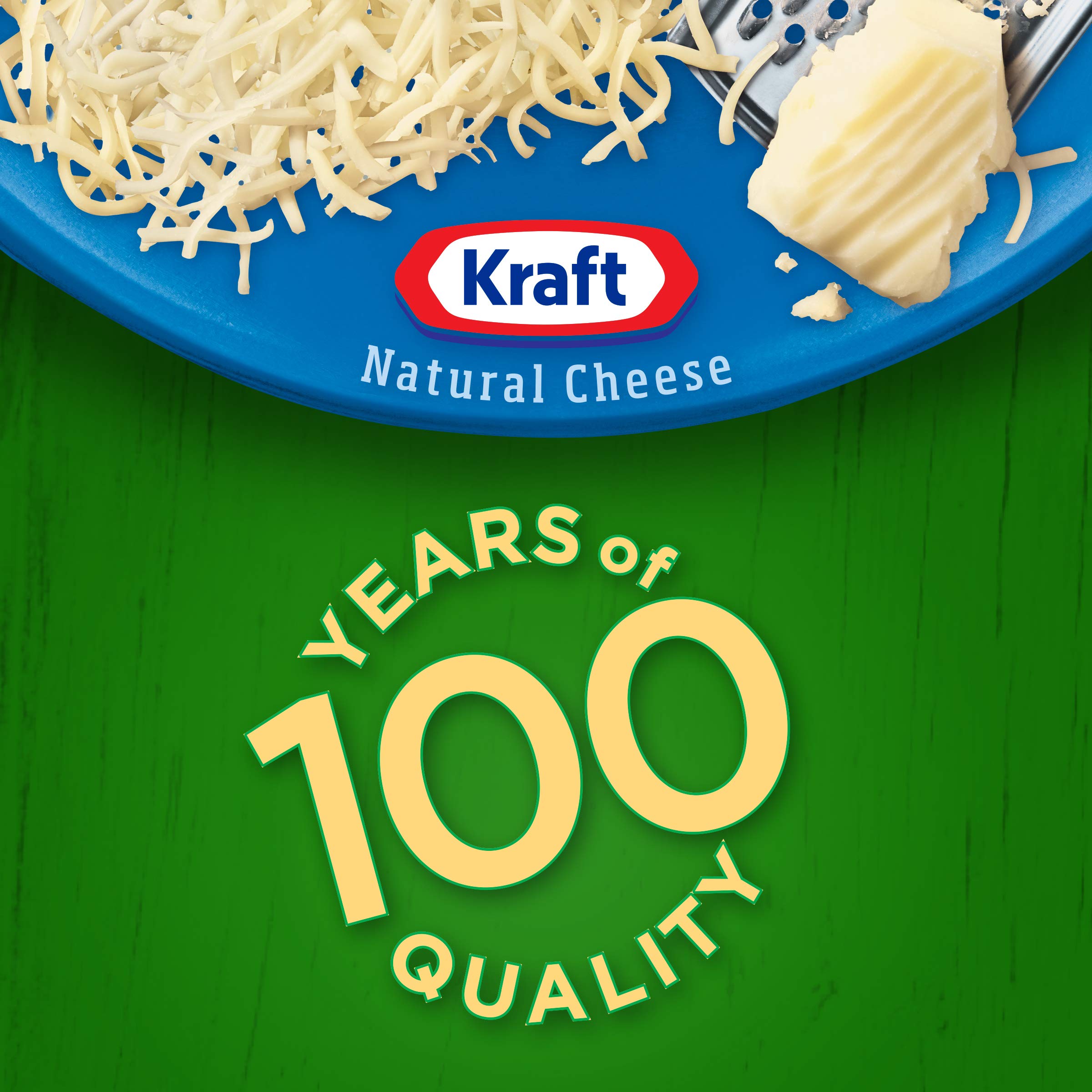 Kraft Natural Mozzarella Shredded Cheese - 8 oz Resealable Pouch | Perfect for Pizza, Pasta & Italian Recipes | Fresh Melting Cheese for Cooking & Baking