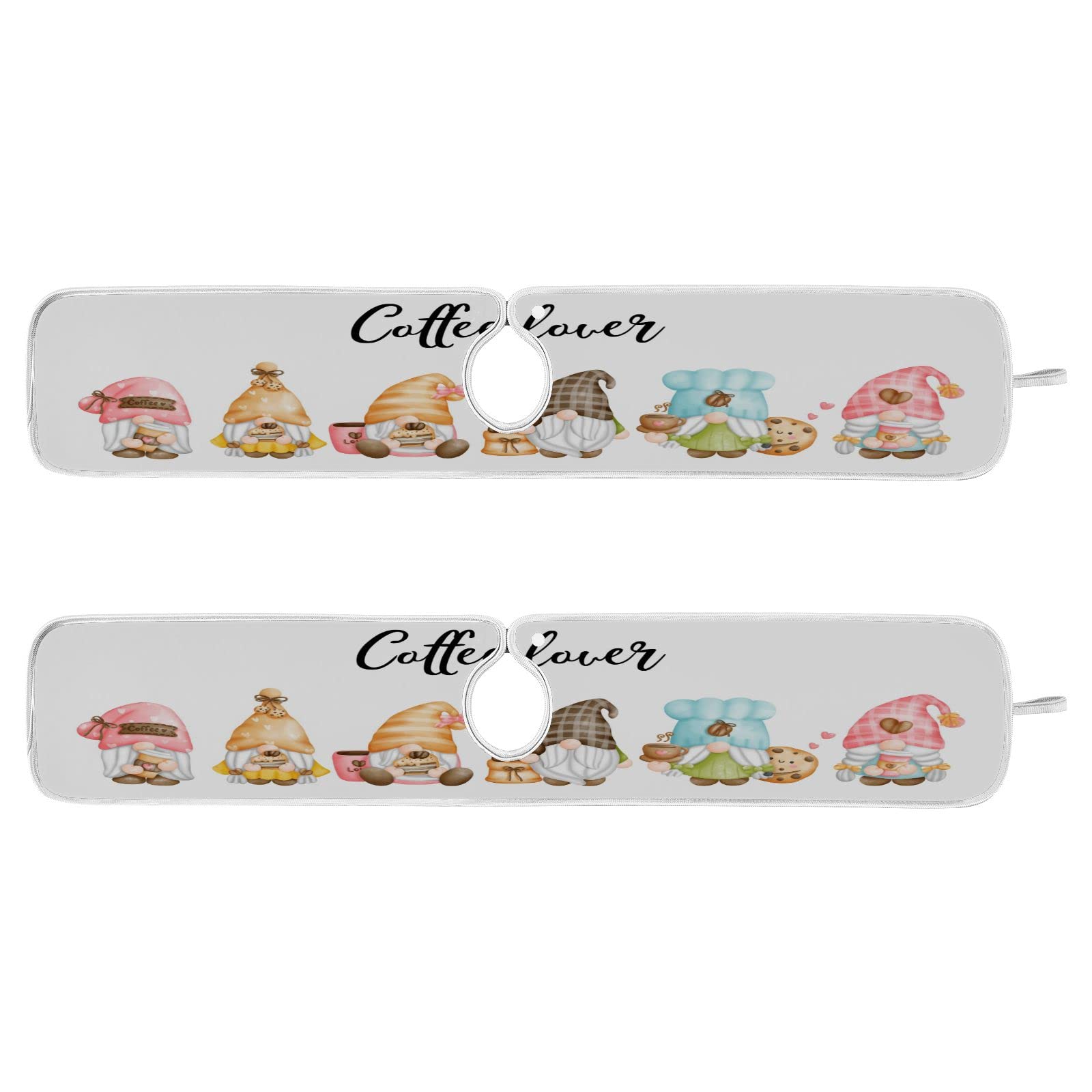 **Absorbent Sink Splash Guard Mat for Coffee Lovers - Fast Drying Kitchen Faucet Drip Catcher, Countertop Pad (2-Pack) - Perfect for Coffee Bars, Kitchens & RV Sinks**