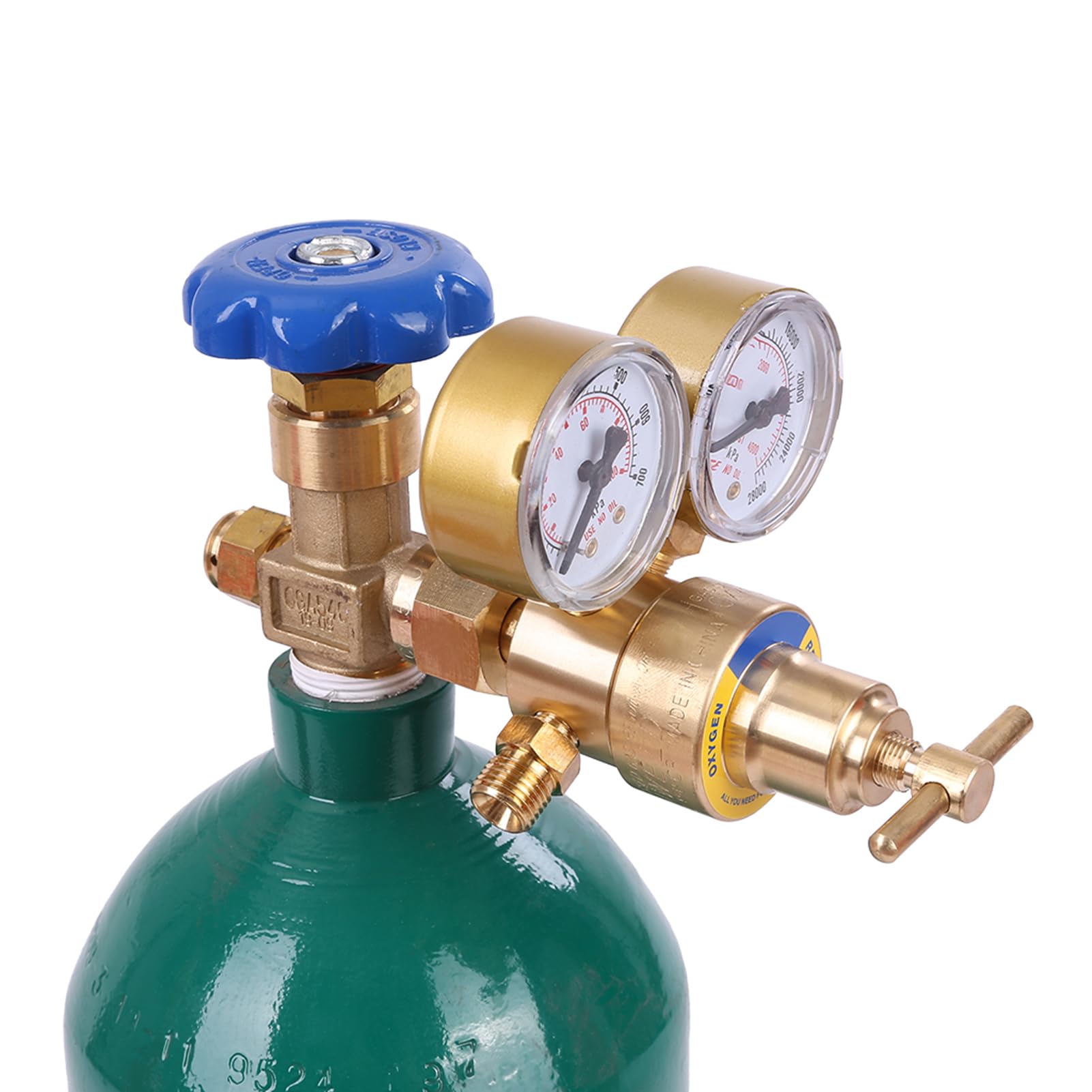 Professional Oxygen Acetylene Welding Torch Kit - Portable Brazing & Cutting Torch with Long Pipe Brass Nozzle & Pressure Gauge - Perfect for Metal Fabrication, HVAC Repair, and DIY Welding Projects