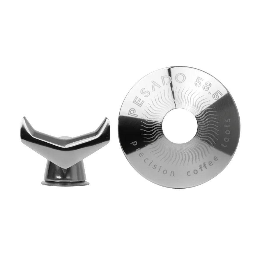 Pesado Stainless Steel Hybrid Portafilter Attachment for Espresso Machines - Open Box | Perfect for Home Baristas & Coffee Shops