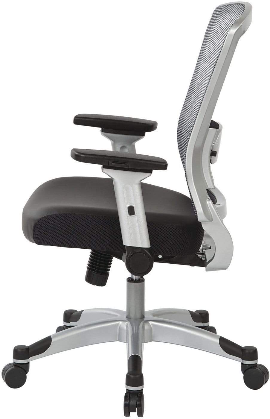 Space Seating® Professional Lightweight AirGrid Office Chair with Memory Foam Seat - Ergonomic Mesh Back Support for Home & Office Workspace - Perfect for Long Hours Sitting, Gaming, and Computer Work