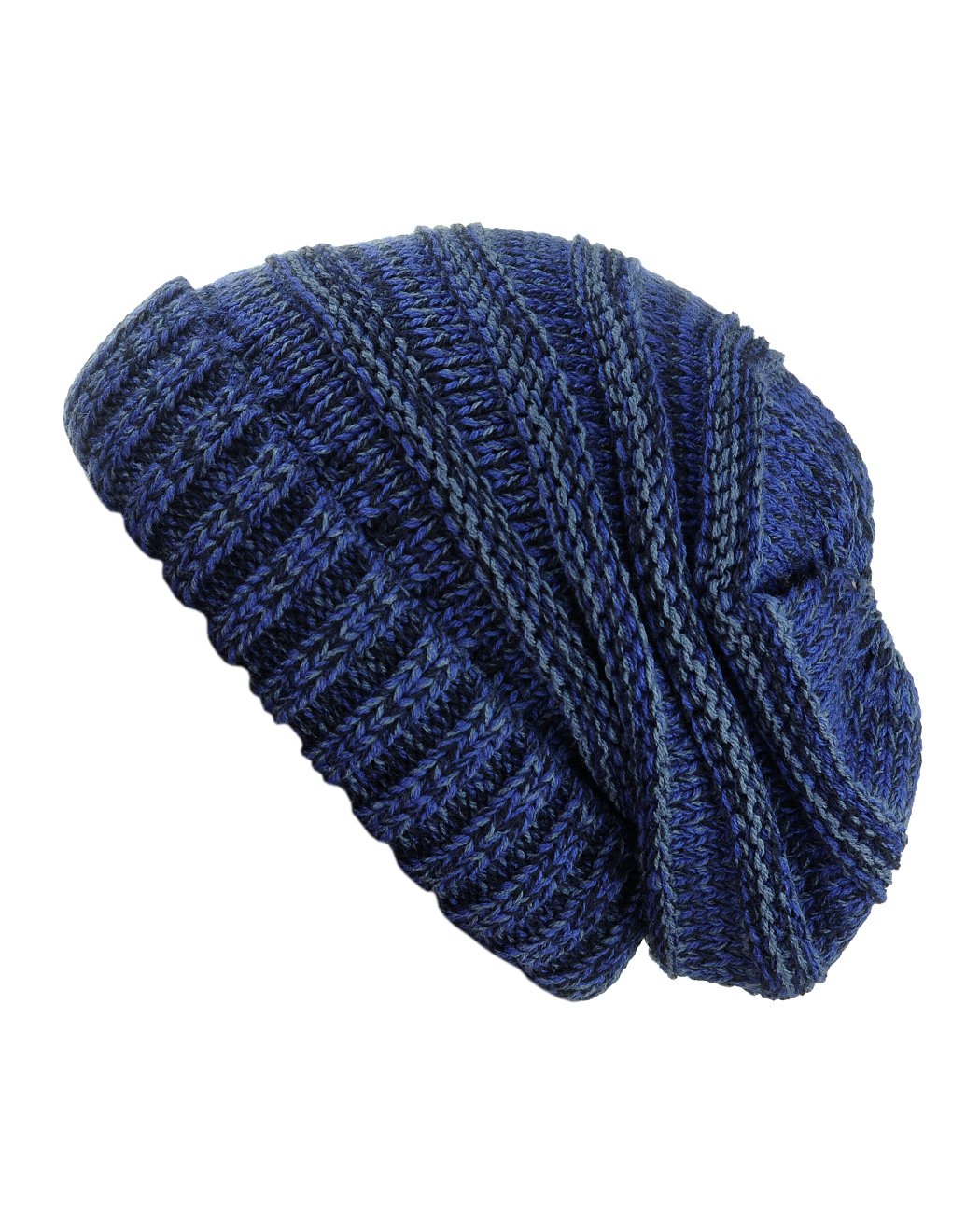 NYFASHION101 Slouchy Wrinkled Beanie Cap - Soft Stretchy Skull Hat for Men & Women - Perfect for Winter, Fall & Outdoor Activities