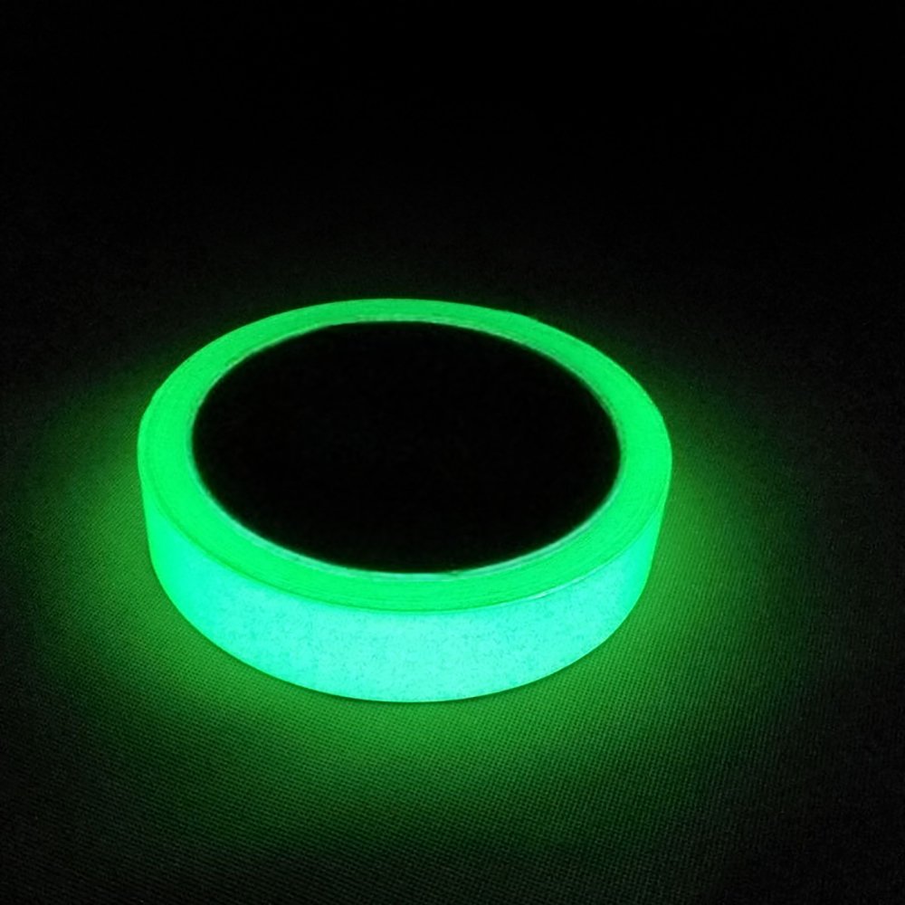 Marsway Photoluminescent Glow in the Dark Safety Tape - 10ft x 0.8in Removable Waterproof Luminous Tape for Emergency Exits, Stairways & Nighttime Safety Marking
