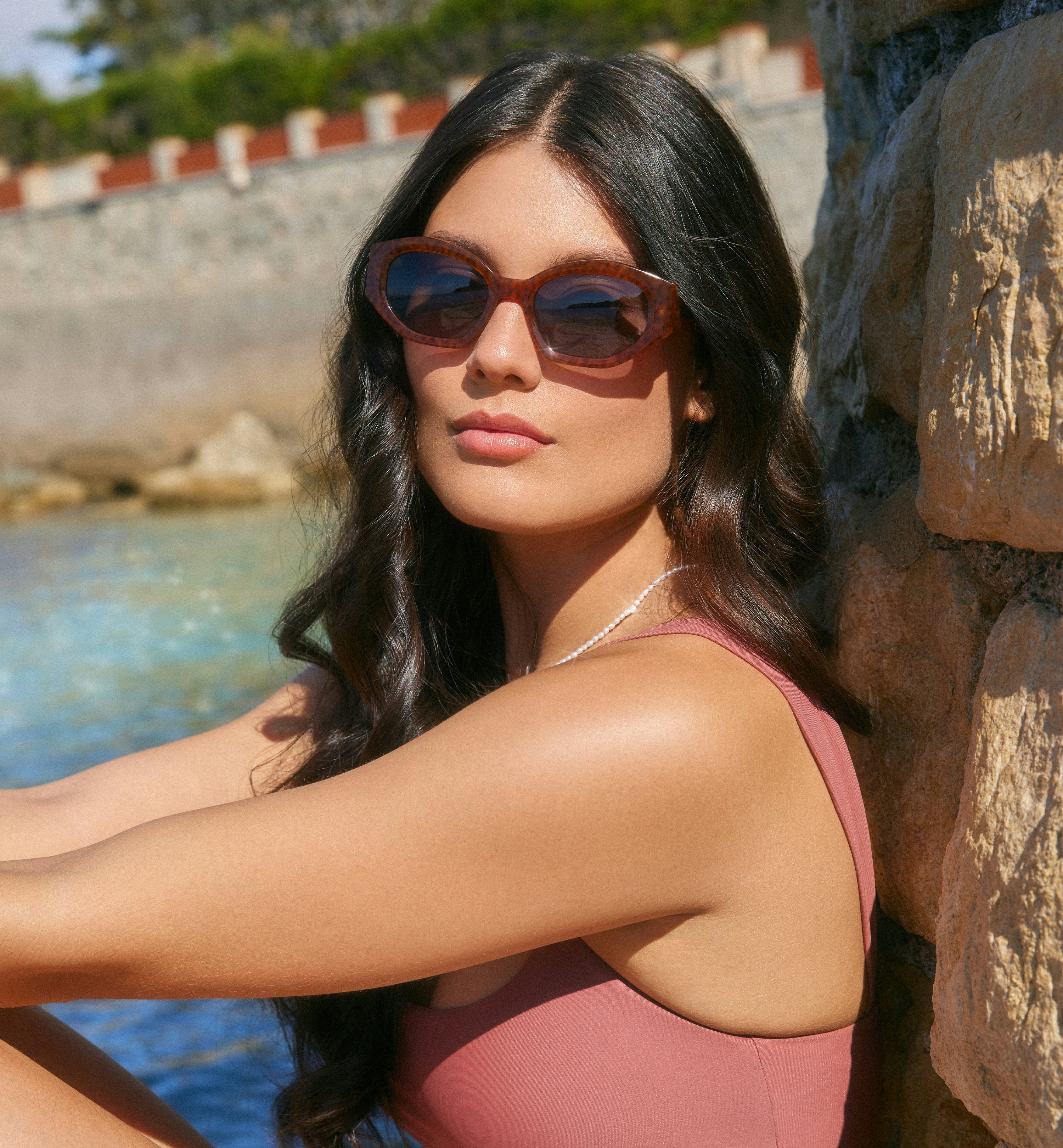 Stylish Ursula Sun Sunglasses for Women - UV Protection Polarized Fashion Shades - Perfect for Beach, Driving & Outdoor Activities