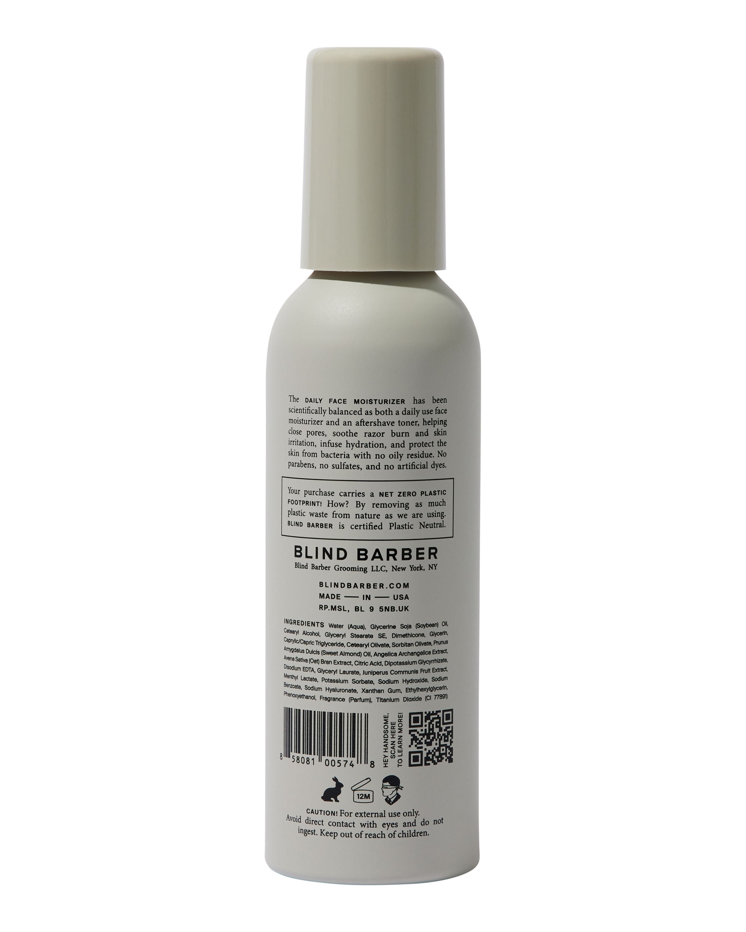Watermint Gin Daily Face Moisturizer - Hydrating & Soothing Cream for Dry & Sensitive Skin | Perfect for Morning & Night Skincare Routine
