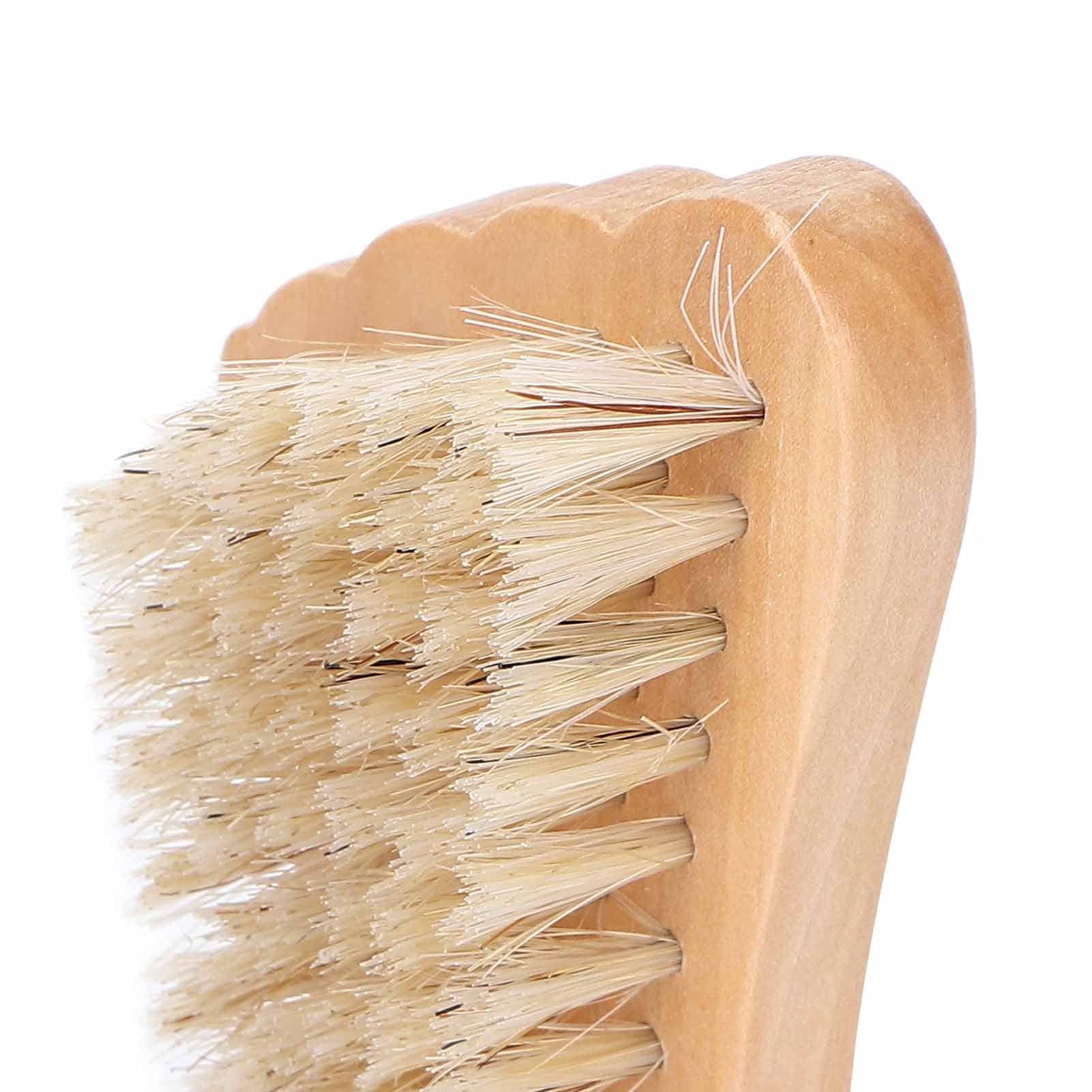 Wooden Nail Scrub Brush - Portable Manicure & Pedicure Tool for Salon & Travel