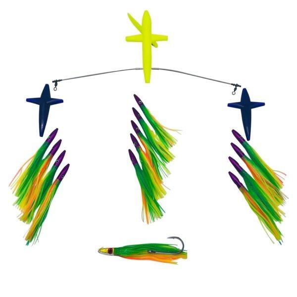 Chatterlures 19 Side Tracker Fishing Lures with Mini Bullet Baits - Perfect for Bass, Walleye & Freshwater Fishing | Great for Casting, Trolling & Ice Fishing