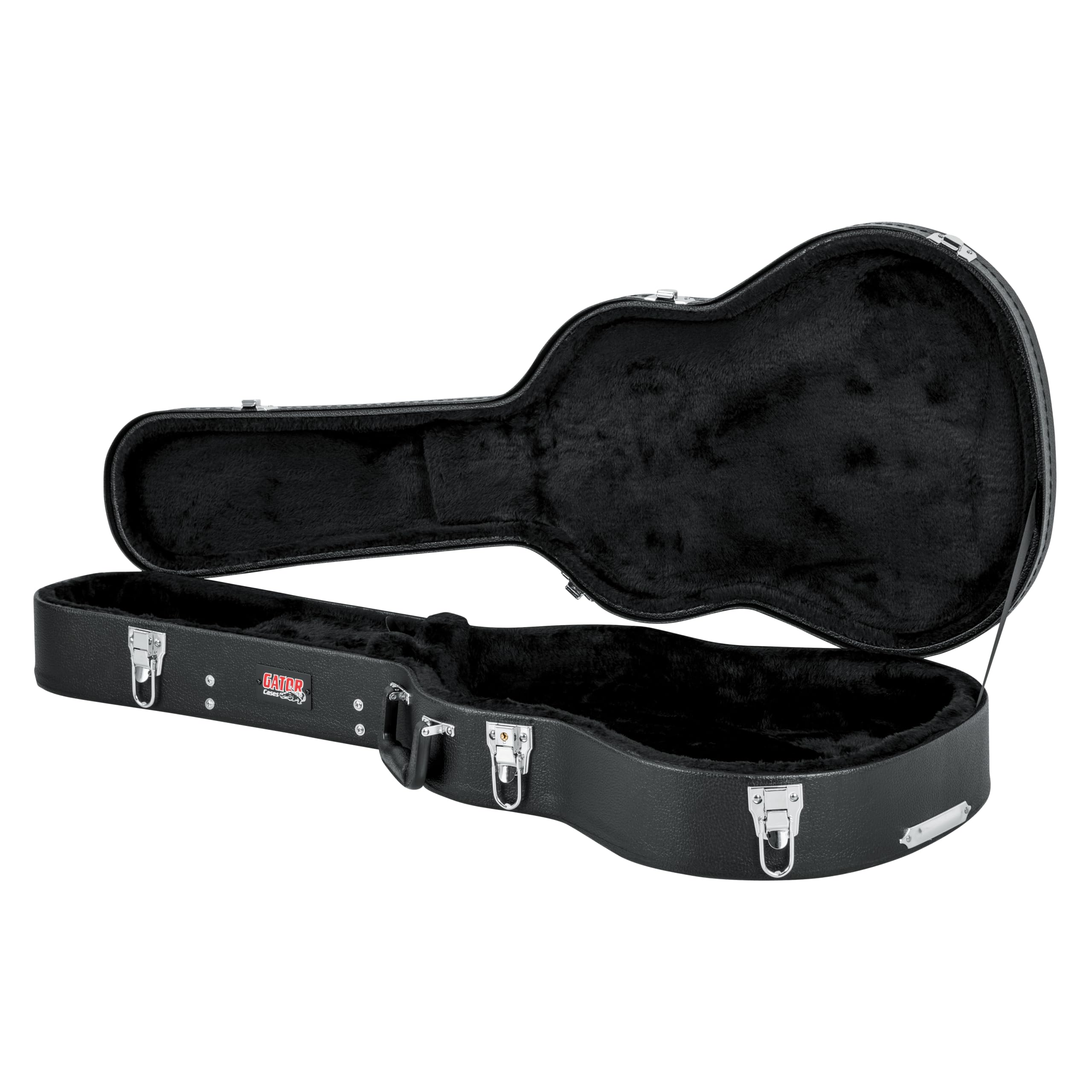 Gator Economy Wood Case for 3/4-Size Acoustic Guitar - Durable Protective Hard Shell with Plush Interior - Perfect for Travel, School & Home Storage