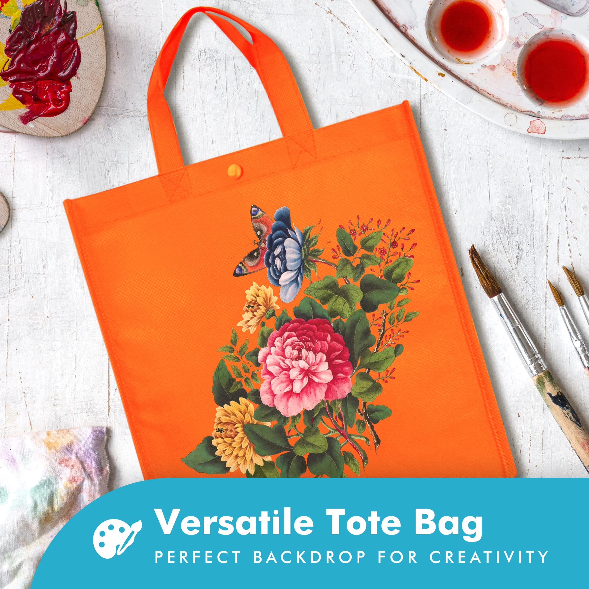 Eco-Friendly Reusable Grocery Bags - Large Durable Tote Shopping Bags for Groceries, Errands & Market Trips - 14