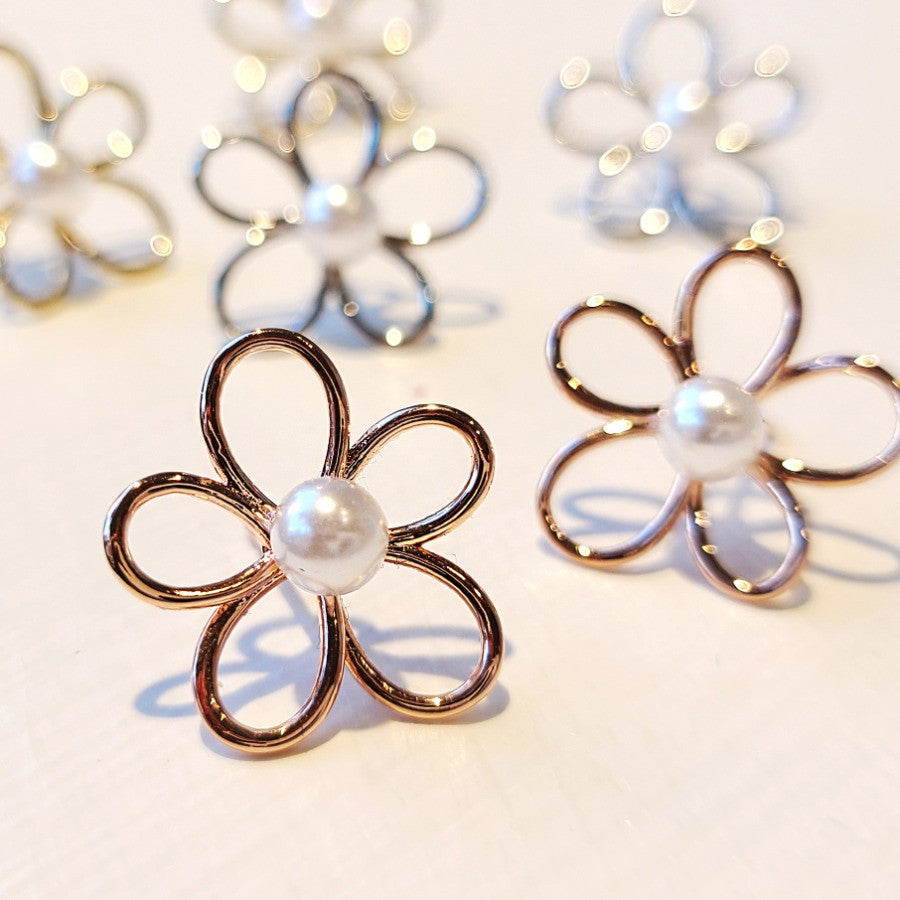 925 Sterling Silver Floral Pearl Stud Earrings for Women - Elegant Gift for Wedding, Party & Everyday Wear